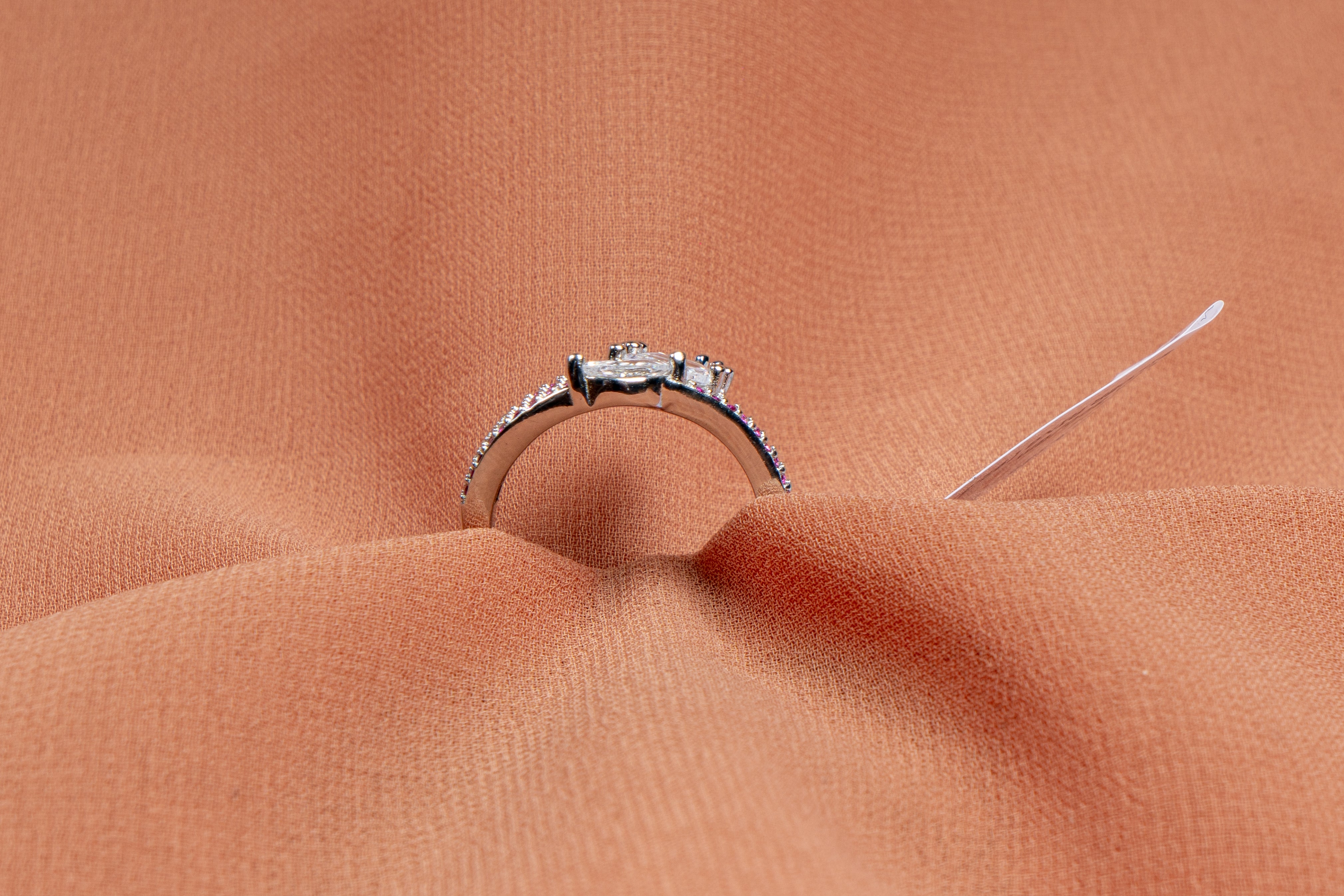 Liana Pink Cascade Statement Ring