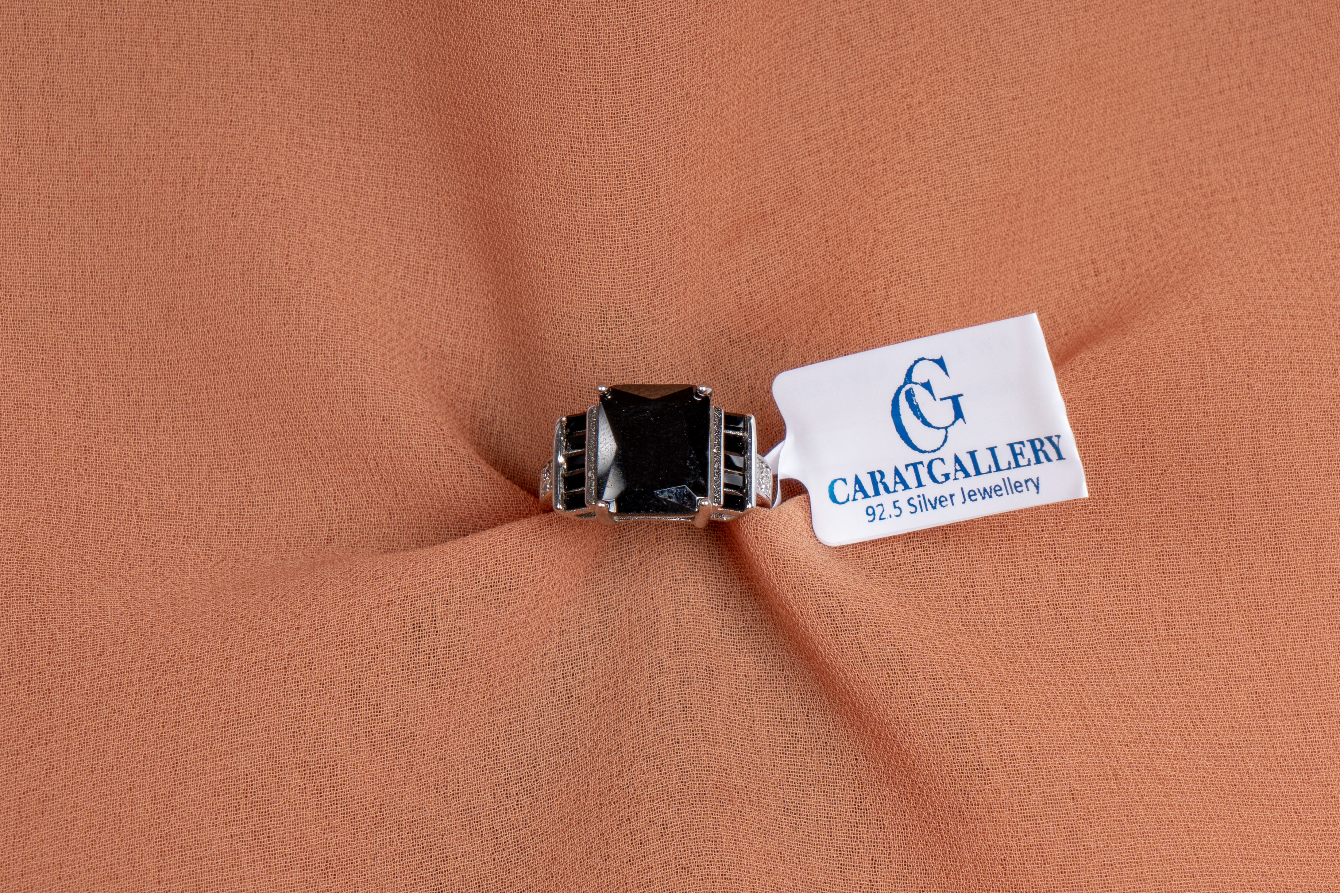 Onyx Black Emerald Cut Statement Ring