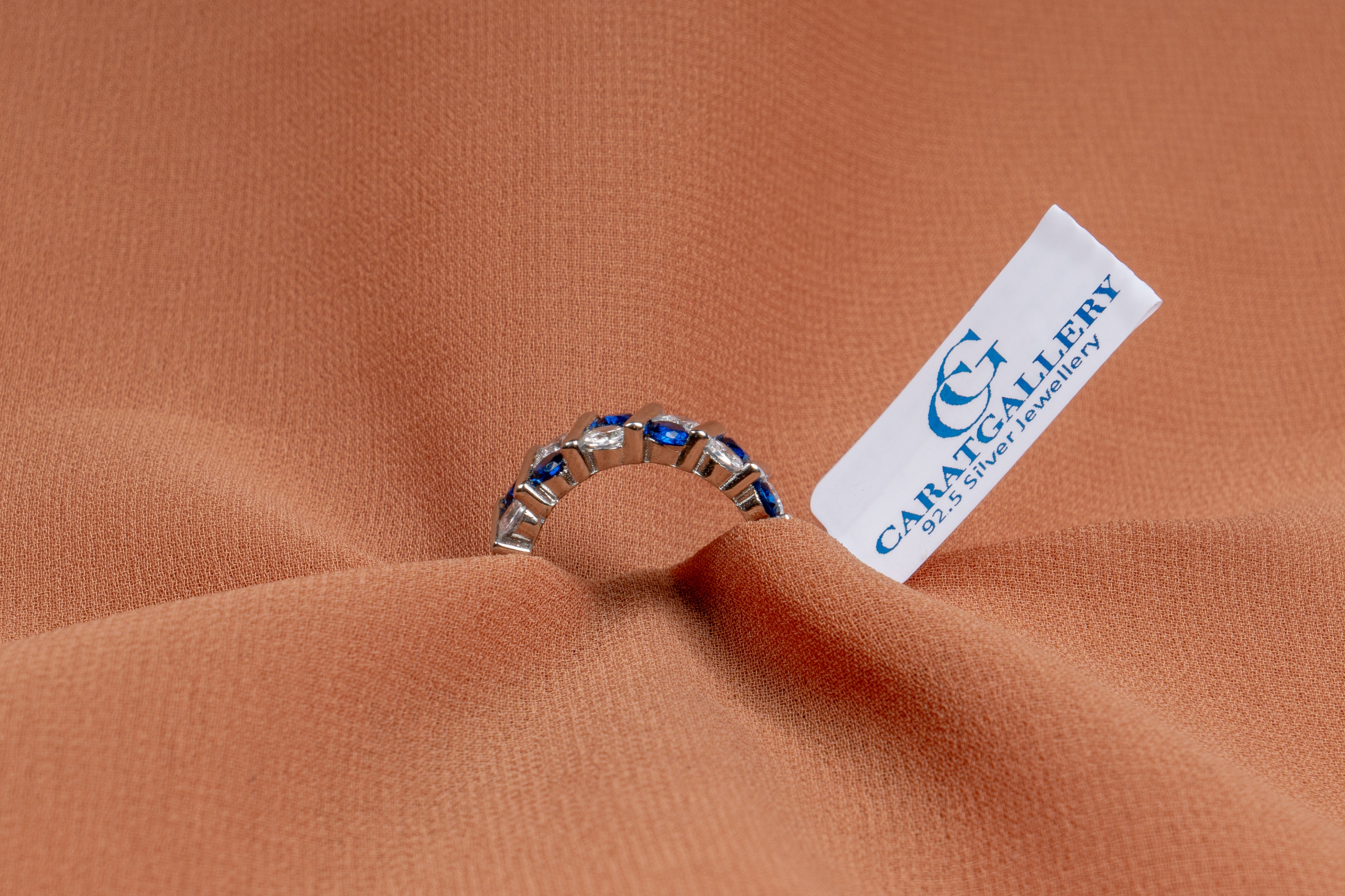 Bluette Channel Band Ring