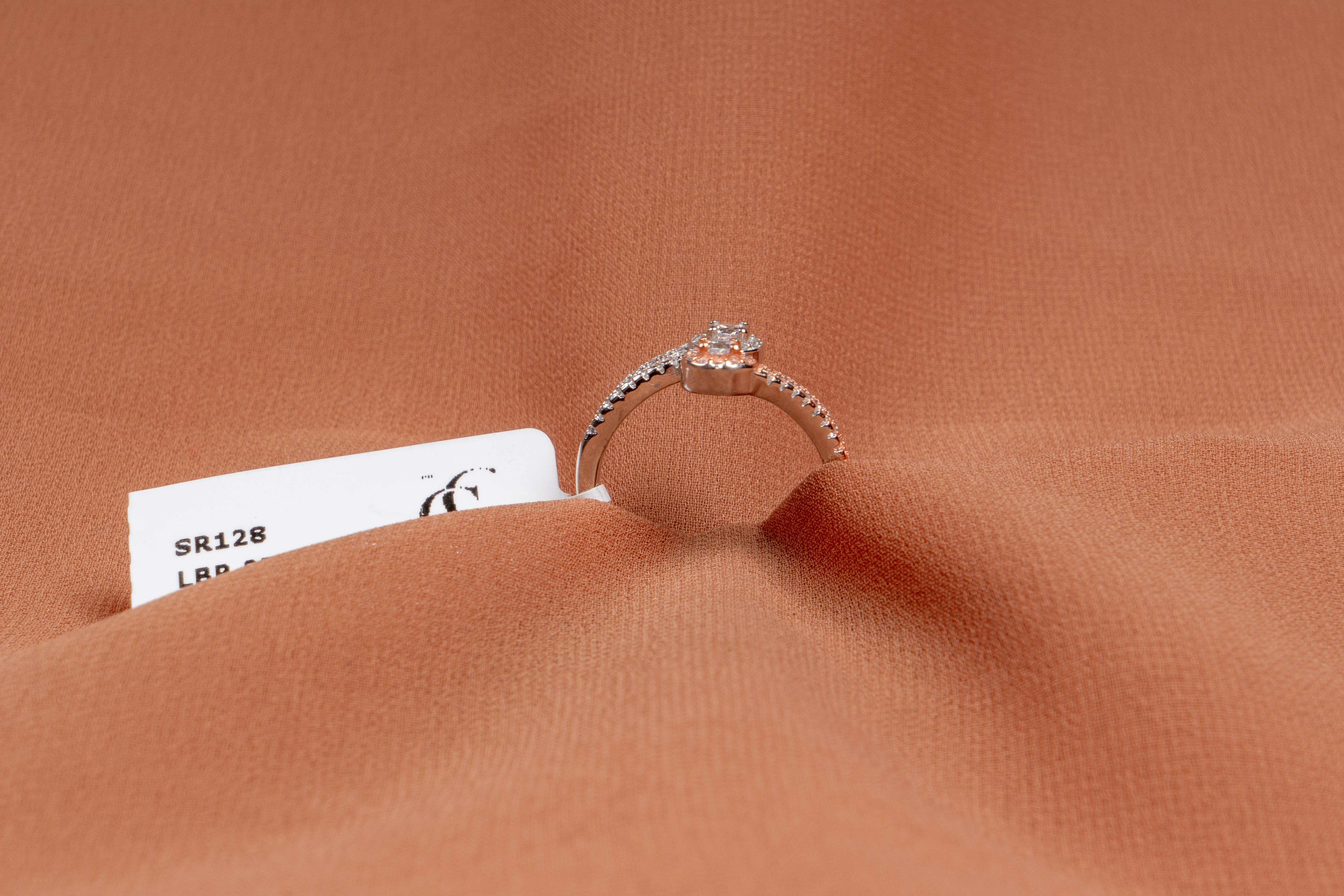 Doriane Twin Halo Bypass Ring