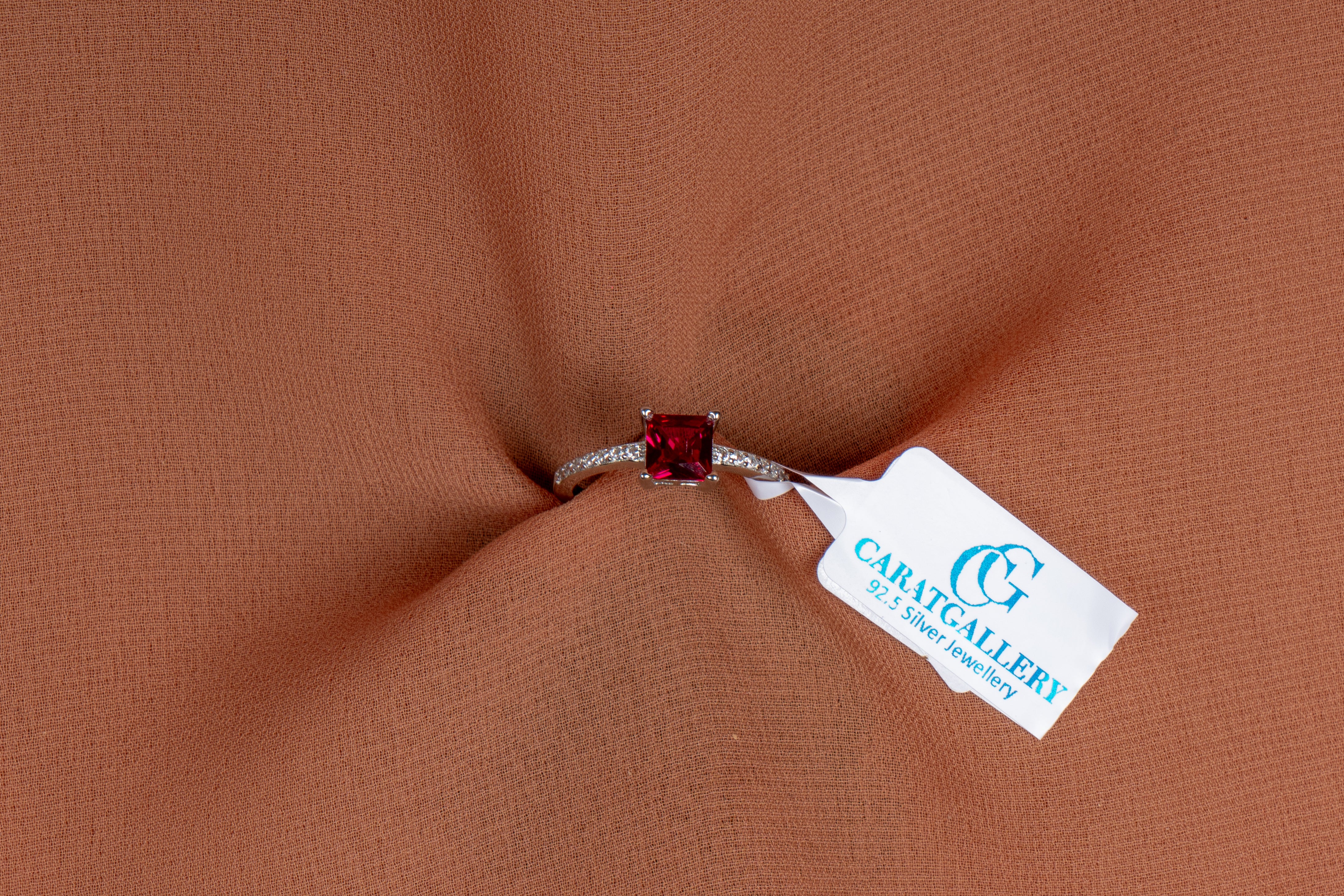 Ruvienne Princess-Cut Solitaire Ring