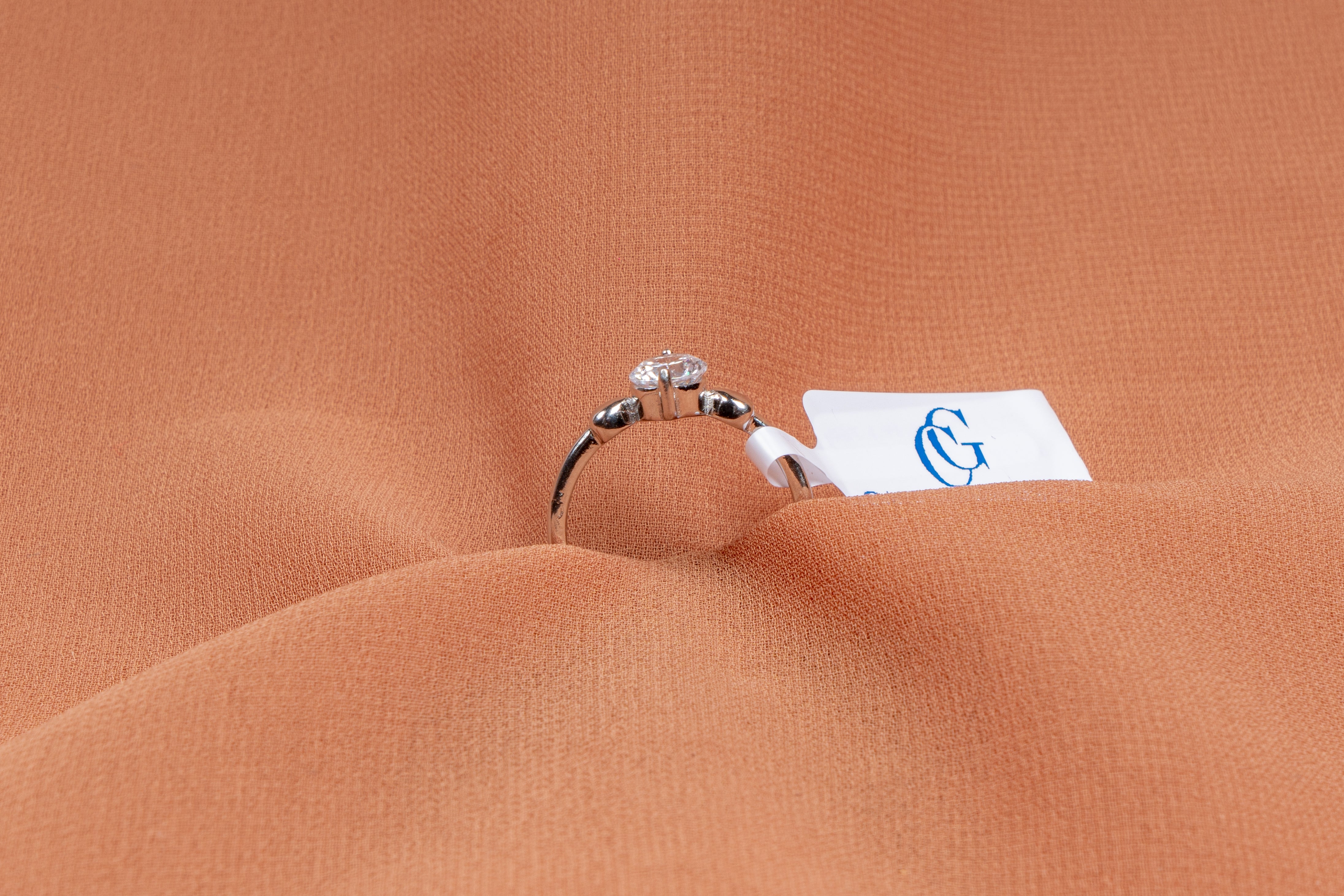Celestia Solitaire Heart Ring