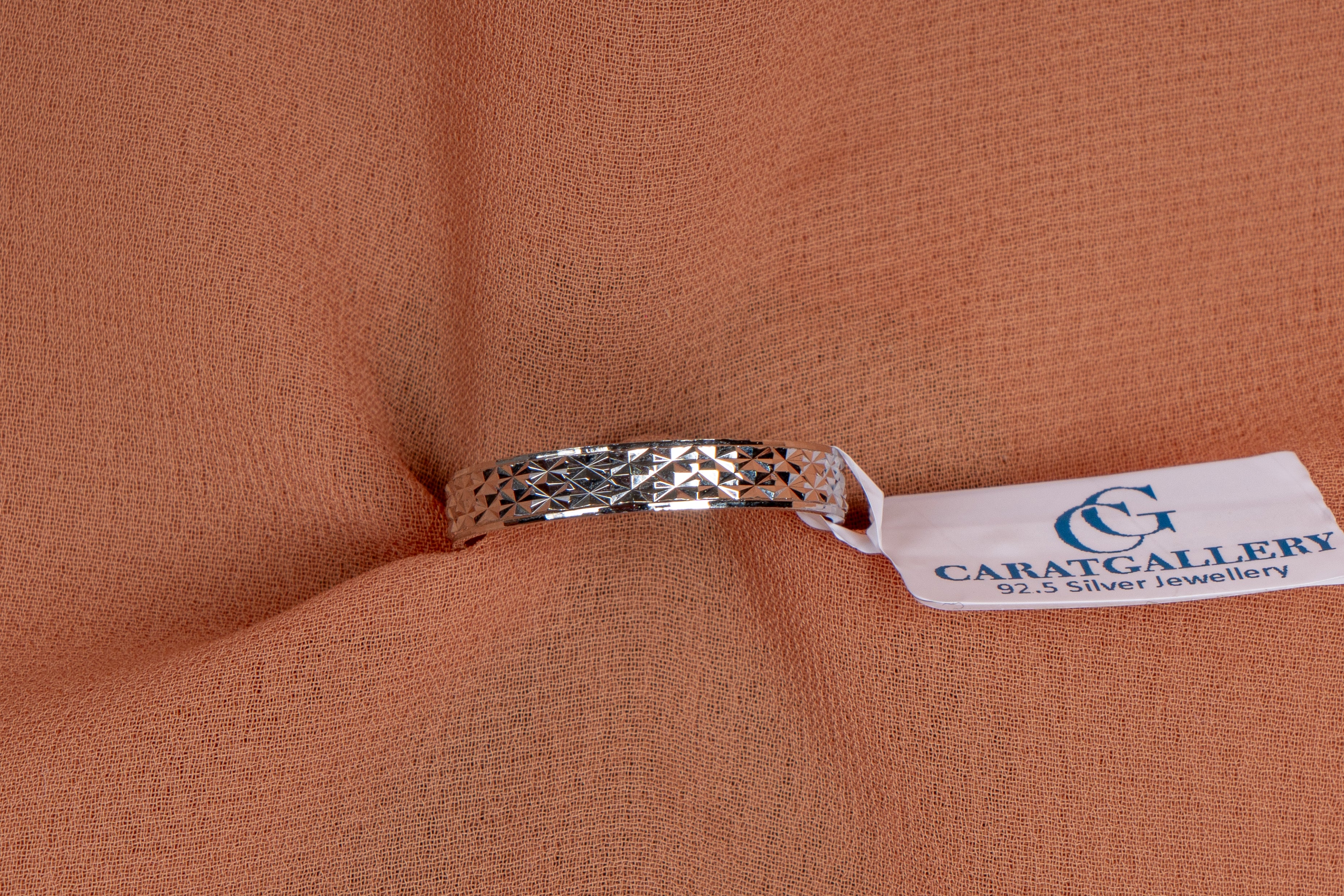 Lumeire Diamond-Cut Silver Band Ring