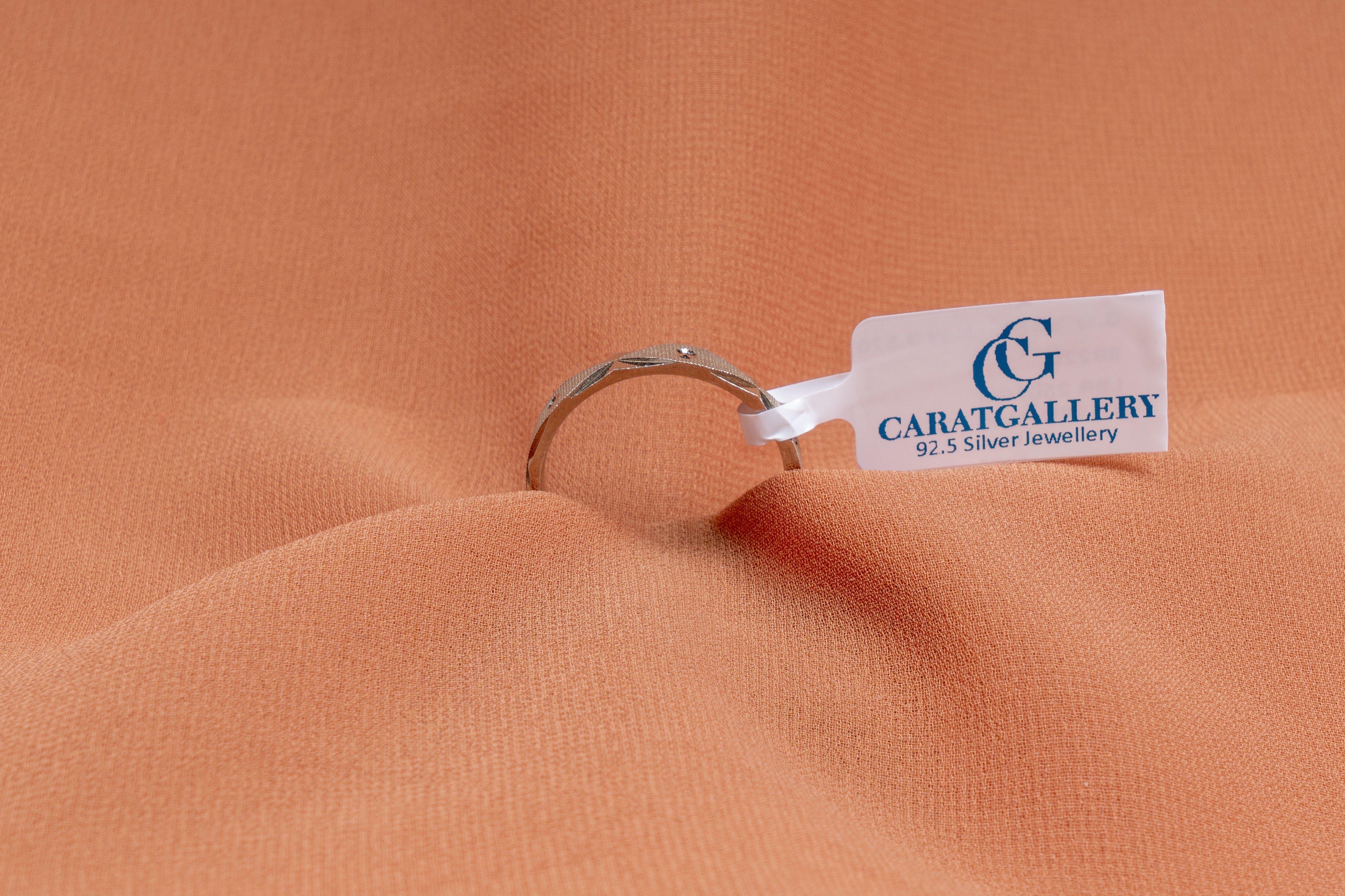 Kaelix Faceted Silver Band Ring