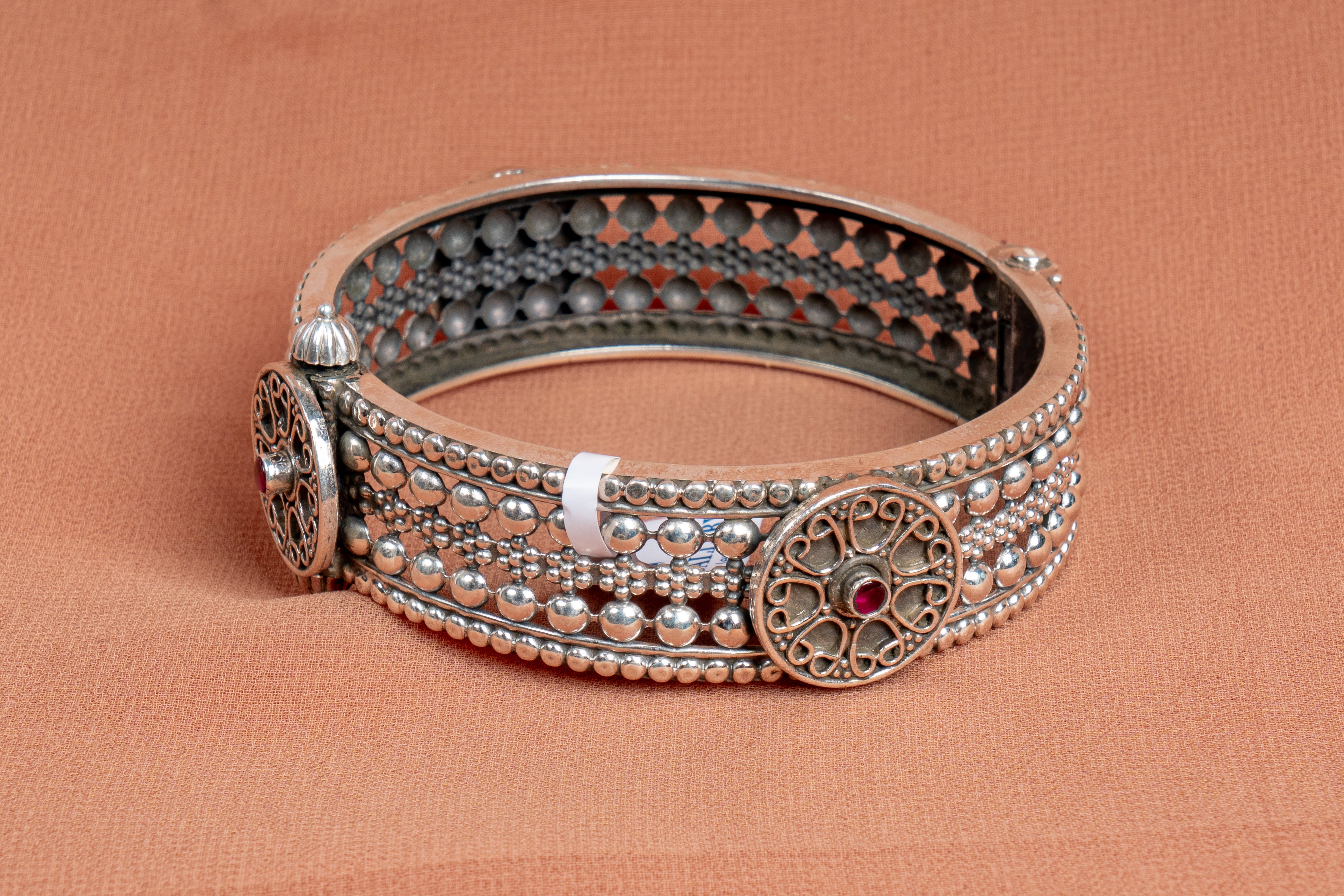 Royal Filigree Silver Statement Kada