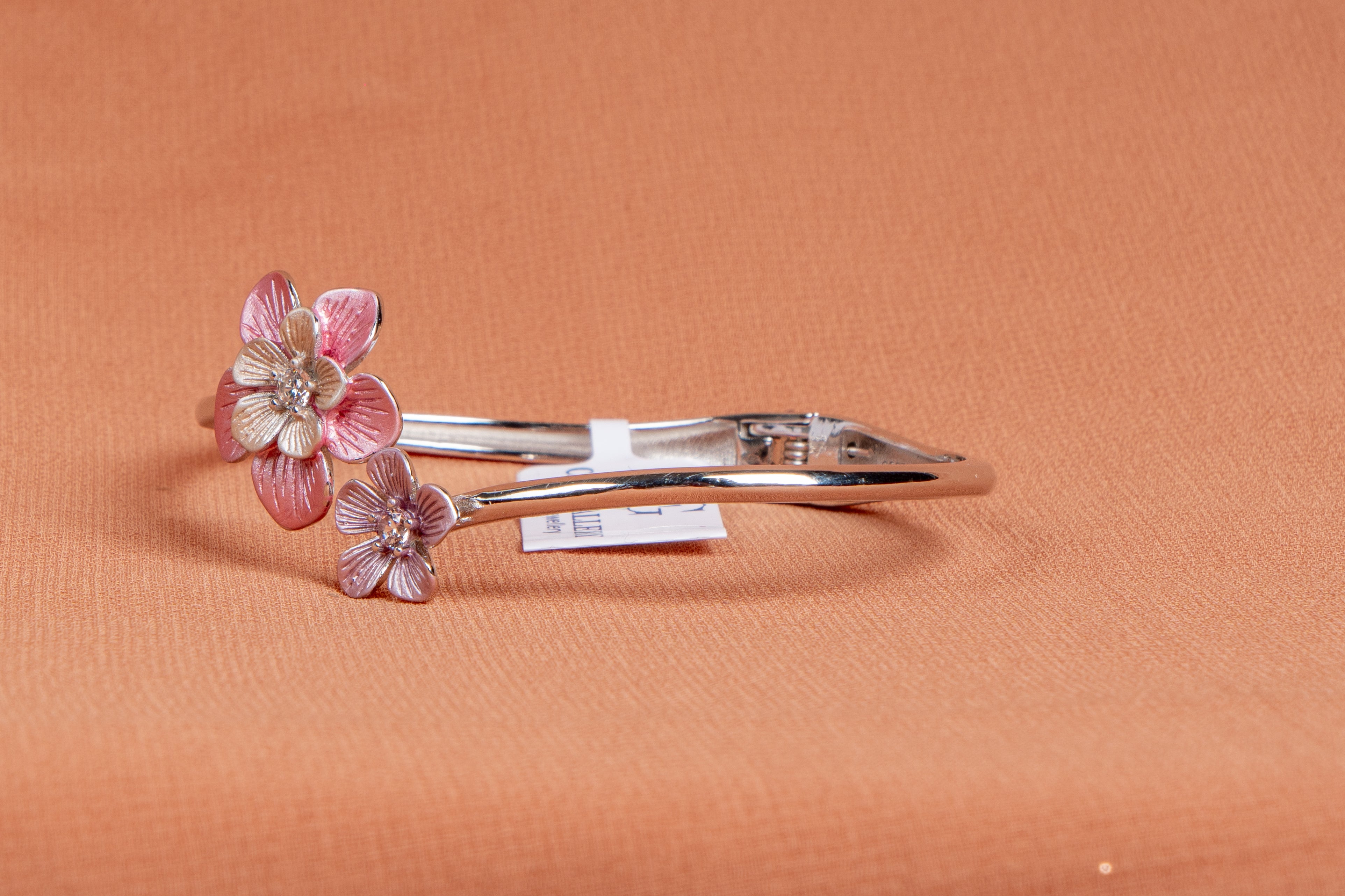 Blossom Grace Sterling Silver Floral Kada