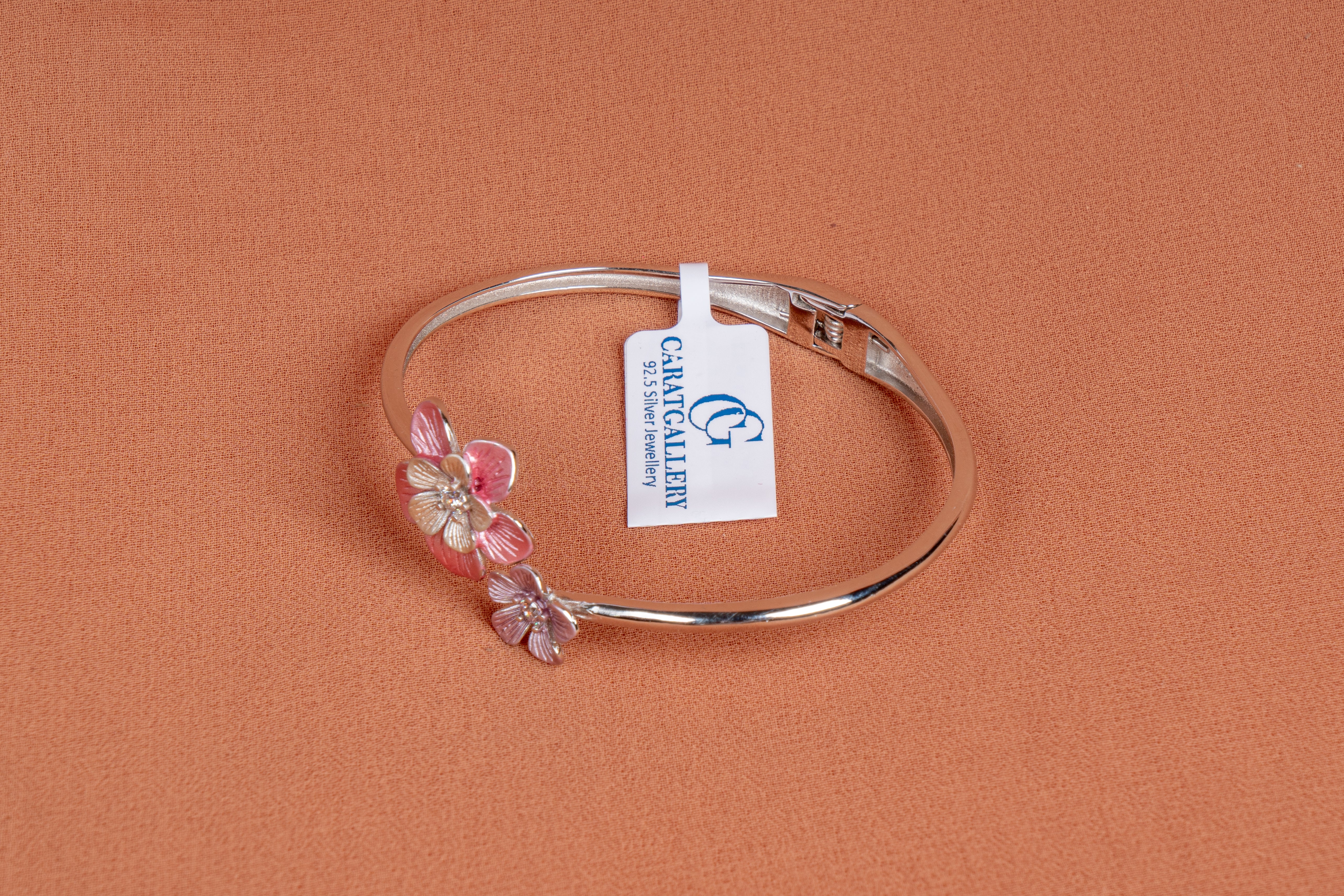 Blossom Grace Sterling Silver Floral Kada