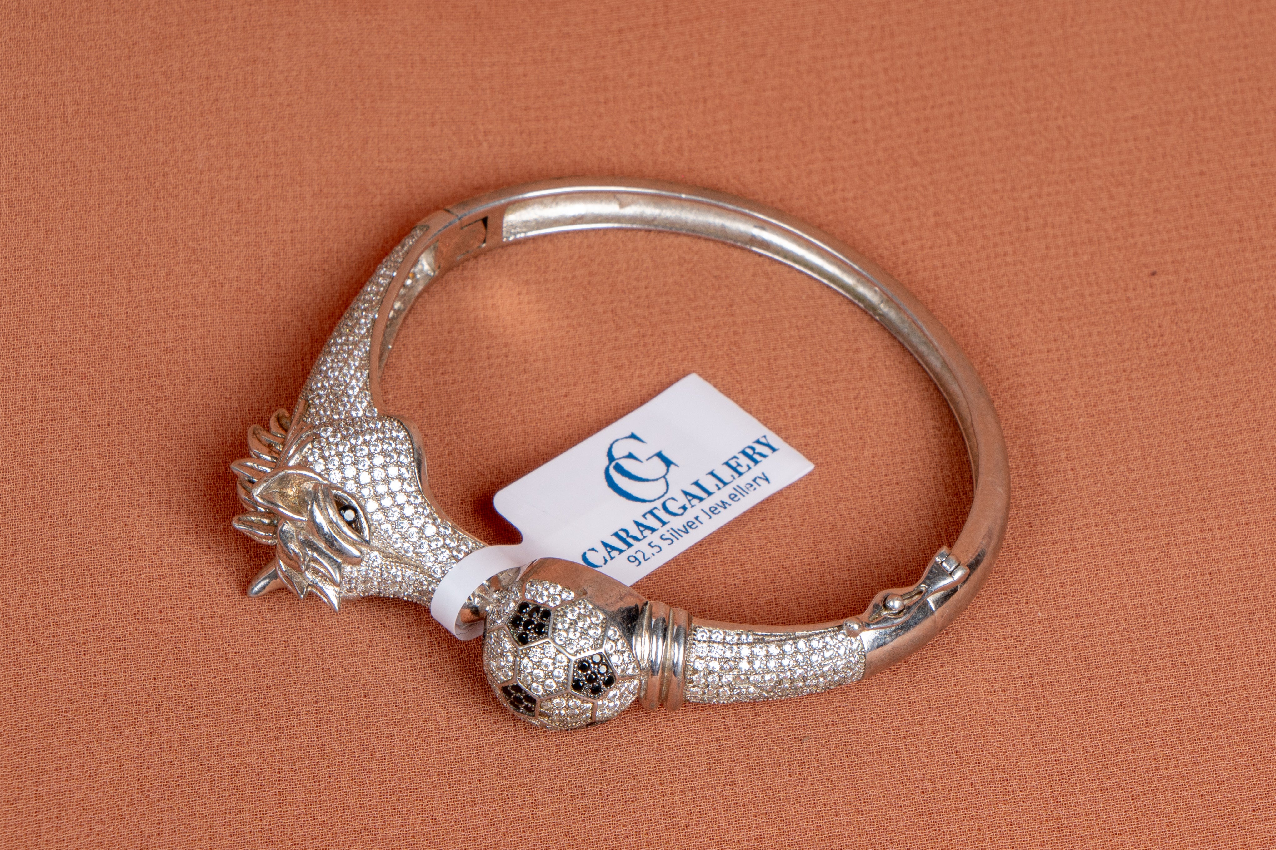 Royal Panther Sterling Silver Statement Kada