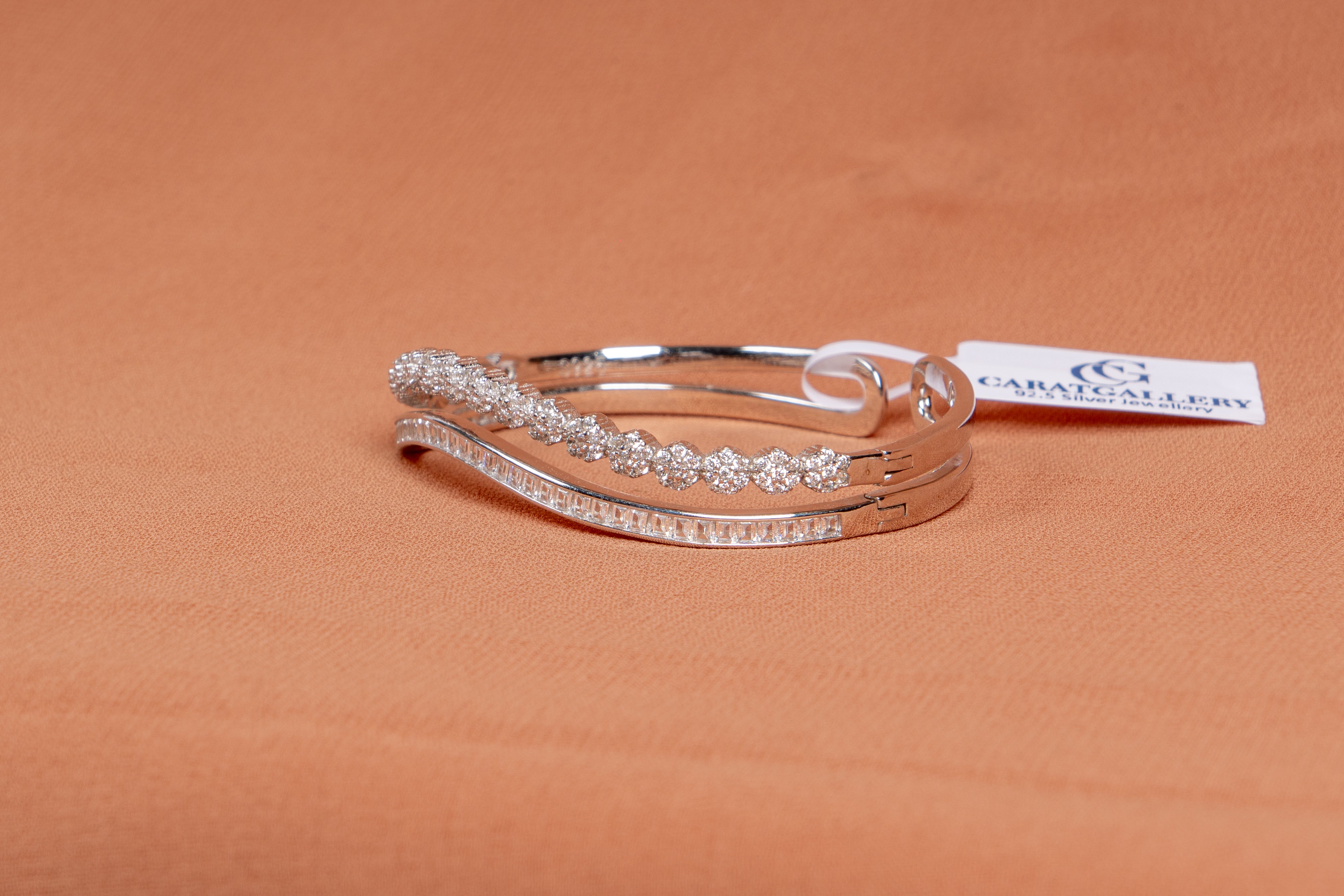 Celestial Wave Sterling Silver Bracelet & Ring Set