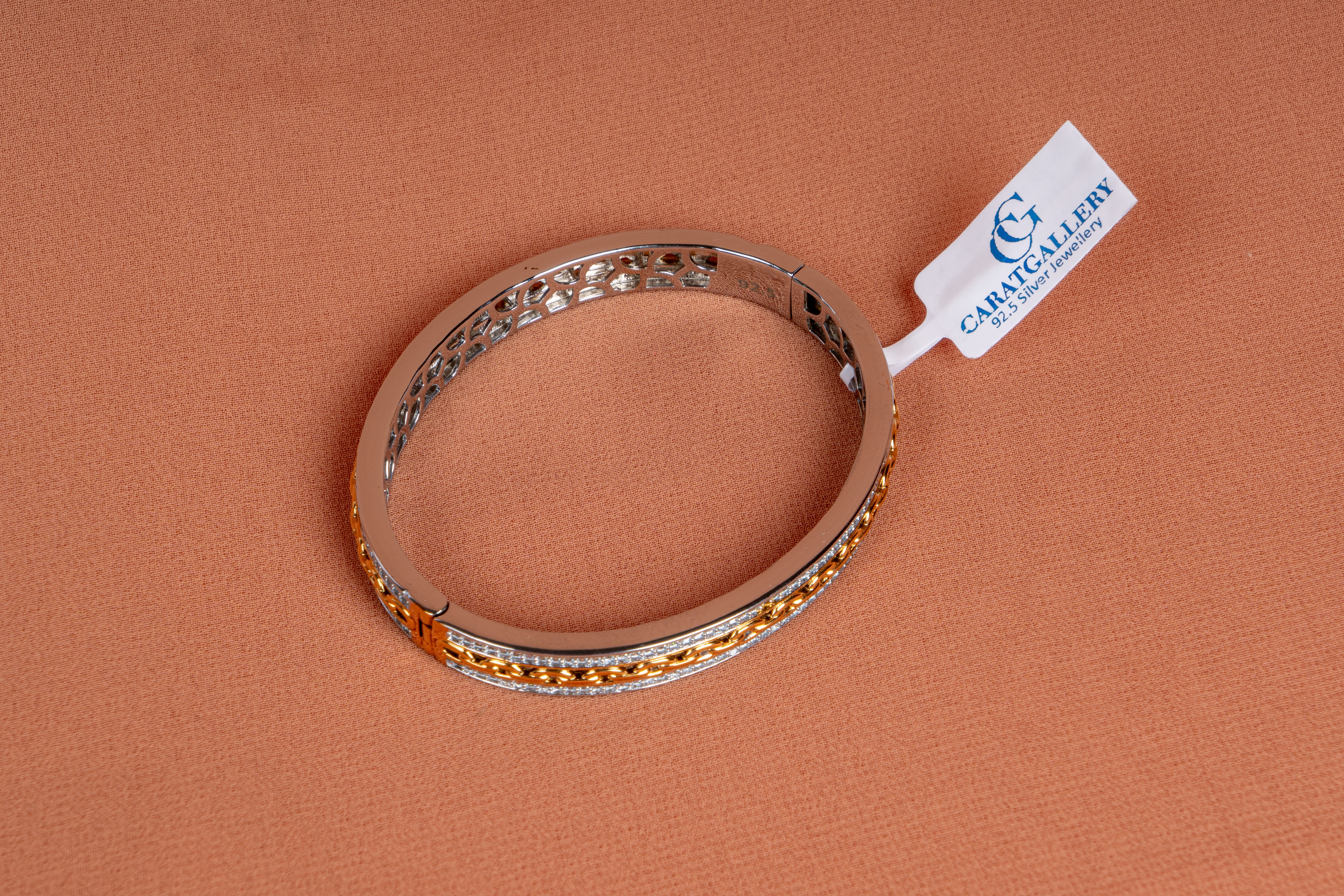 Regal Chain Luxe Sterling Silver Two-Tone Bracelet