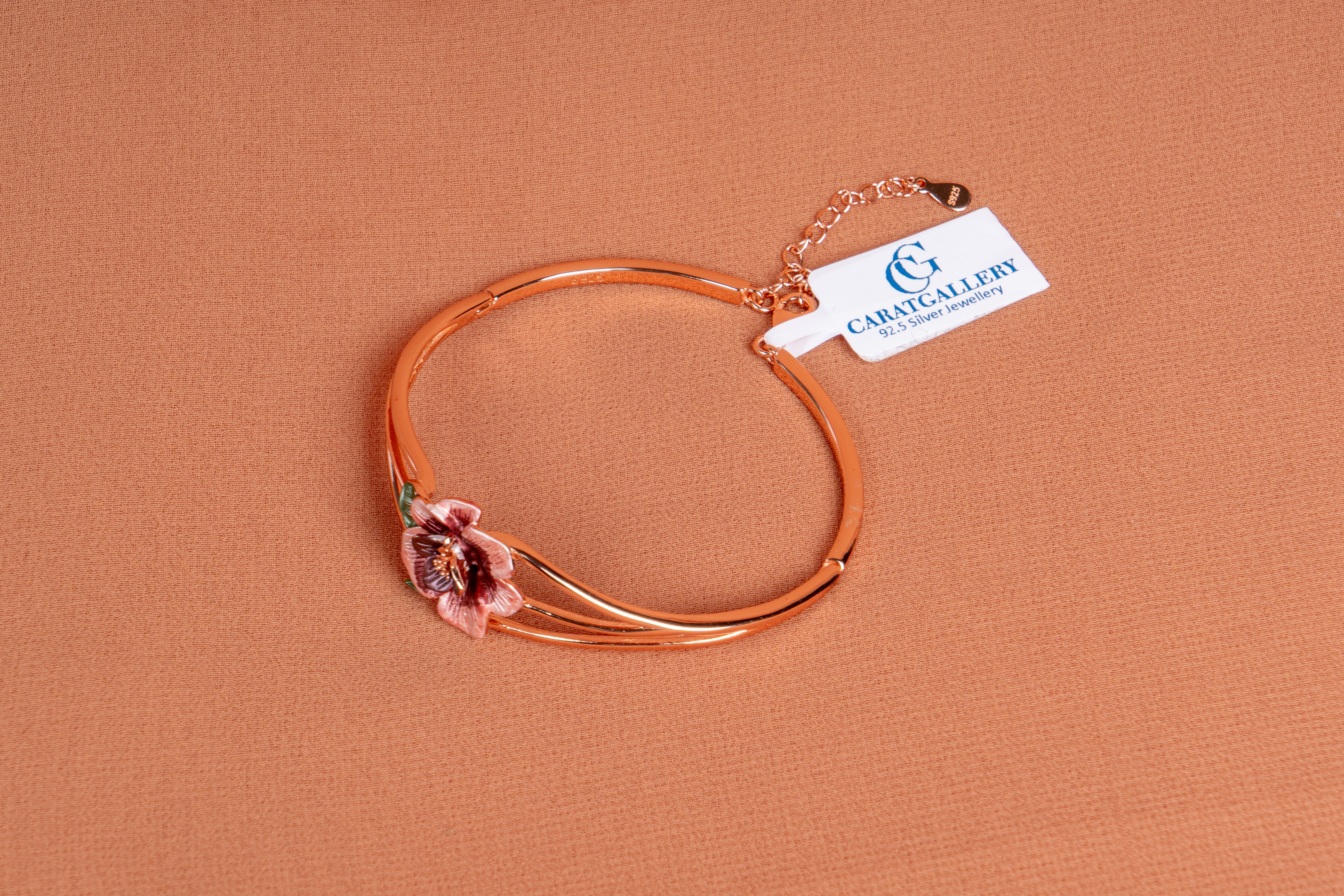 Marlowe Enamel Bloom Cuff Bracelet