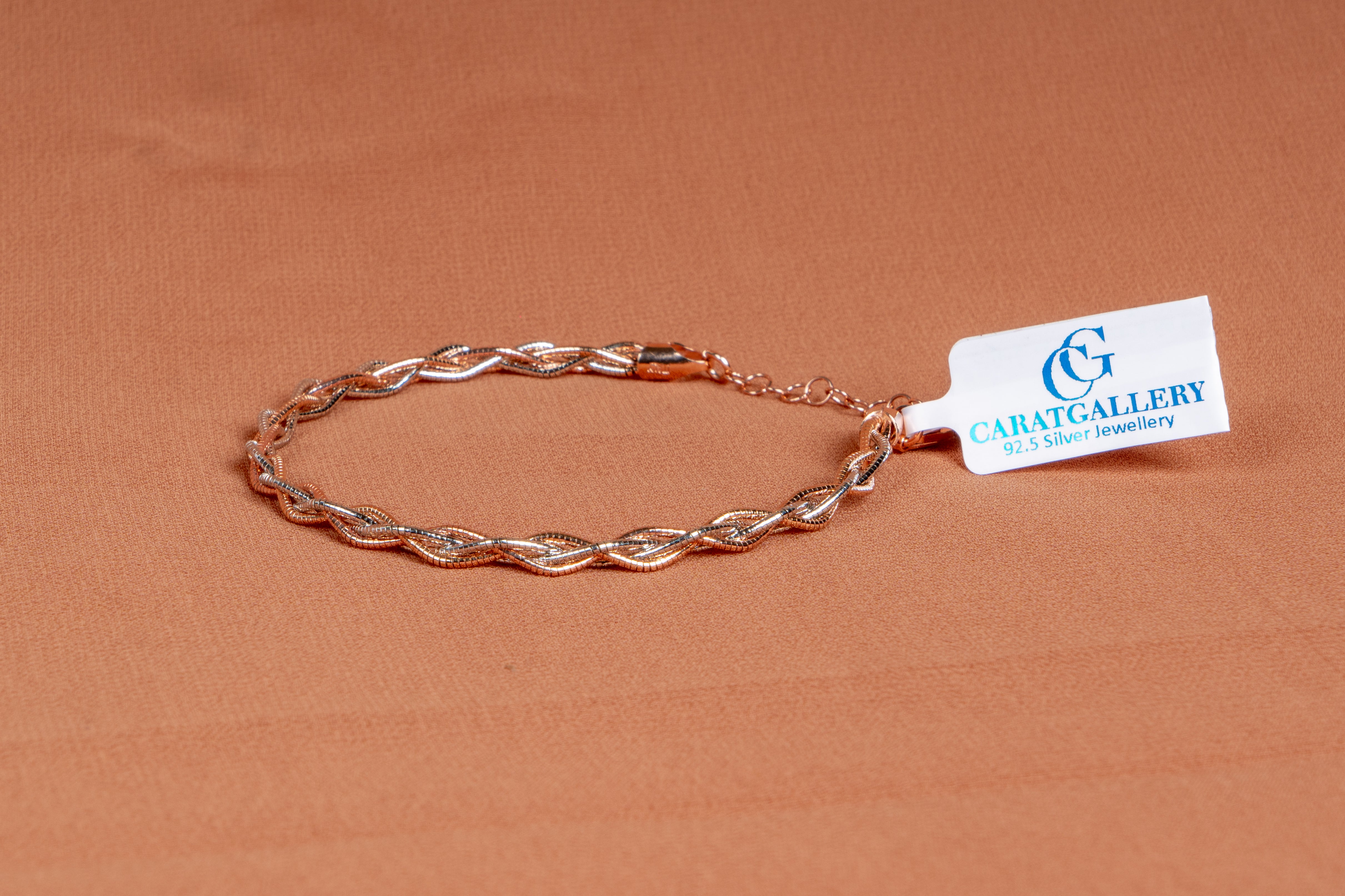 Liora Braided Two-Tone Chain Bracelet