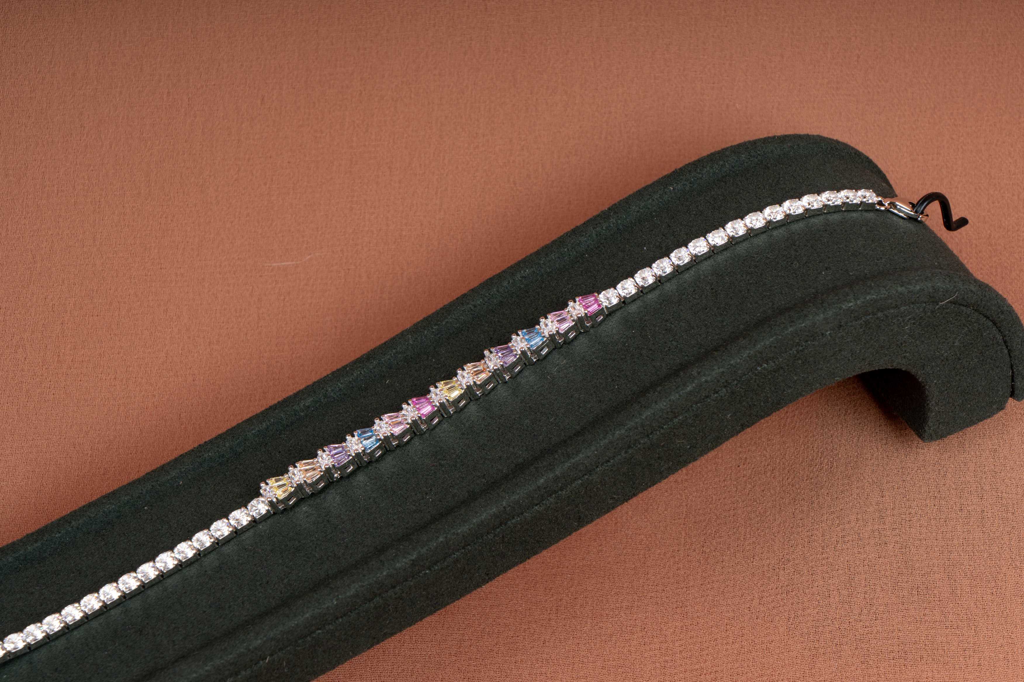 Celestia Spectrum Tennis Bracelet
