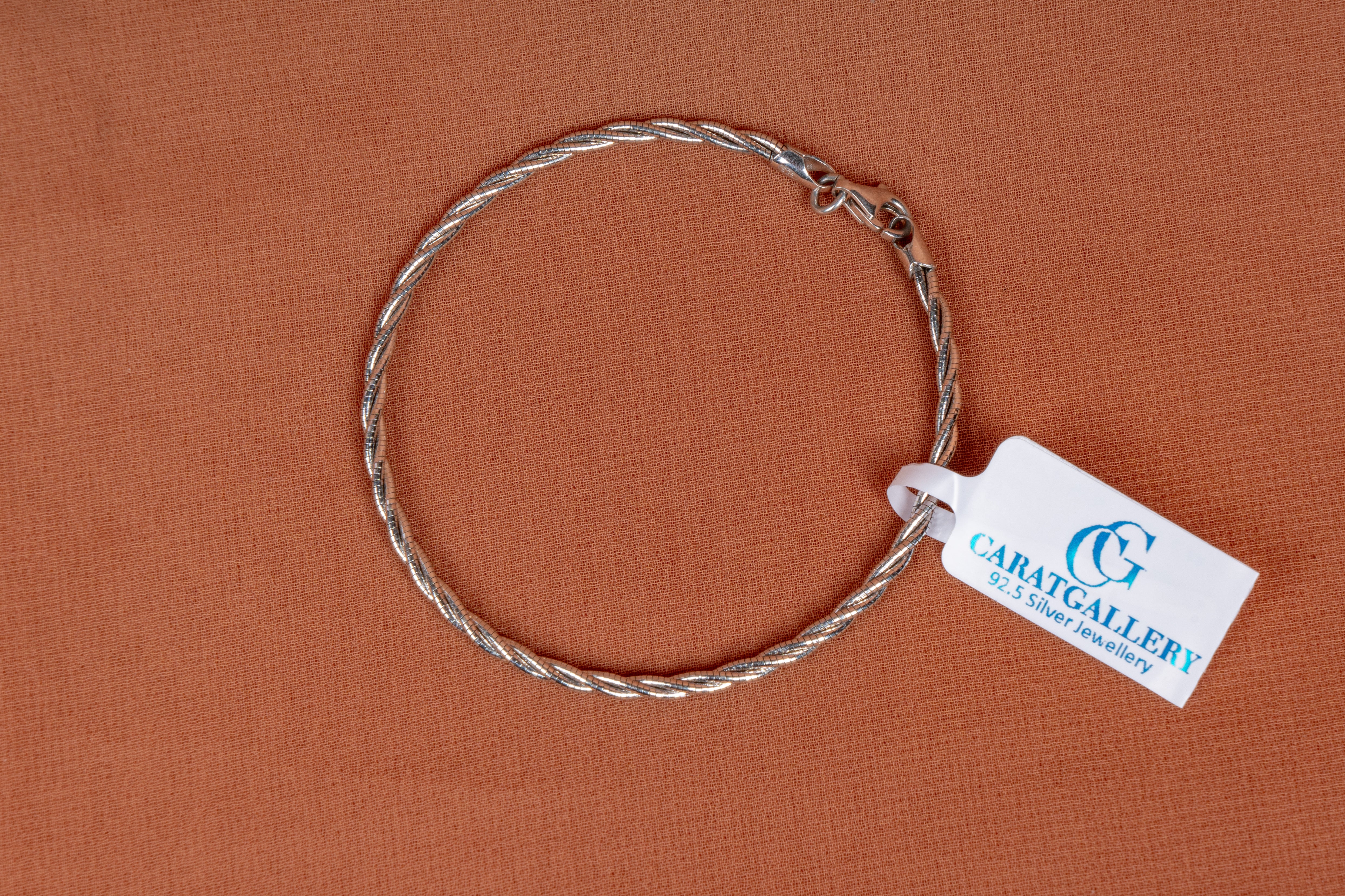 Classic Twisted Rope Silver Bracelet