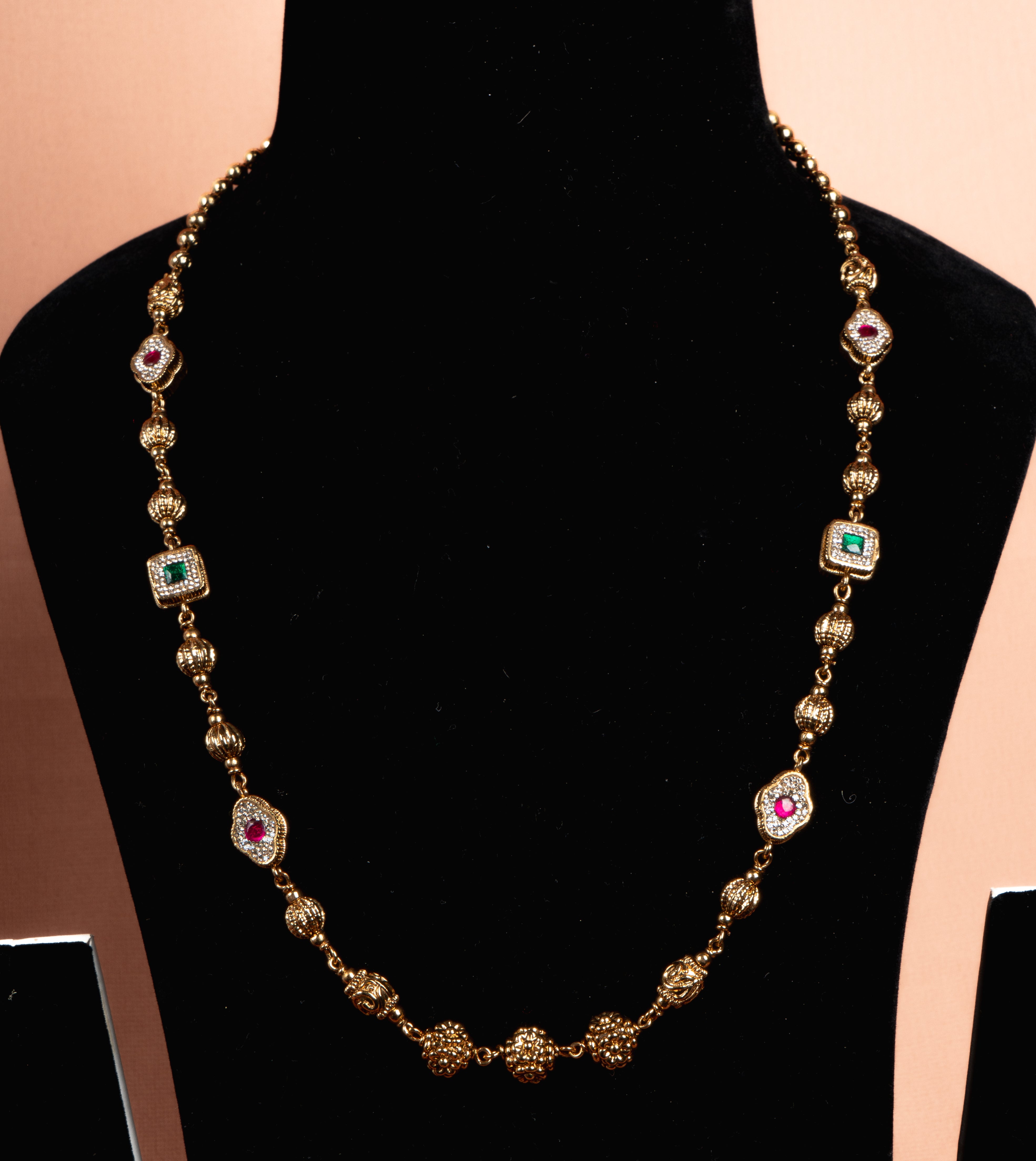 Marigold Heritage Beaded Necklace