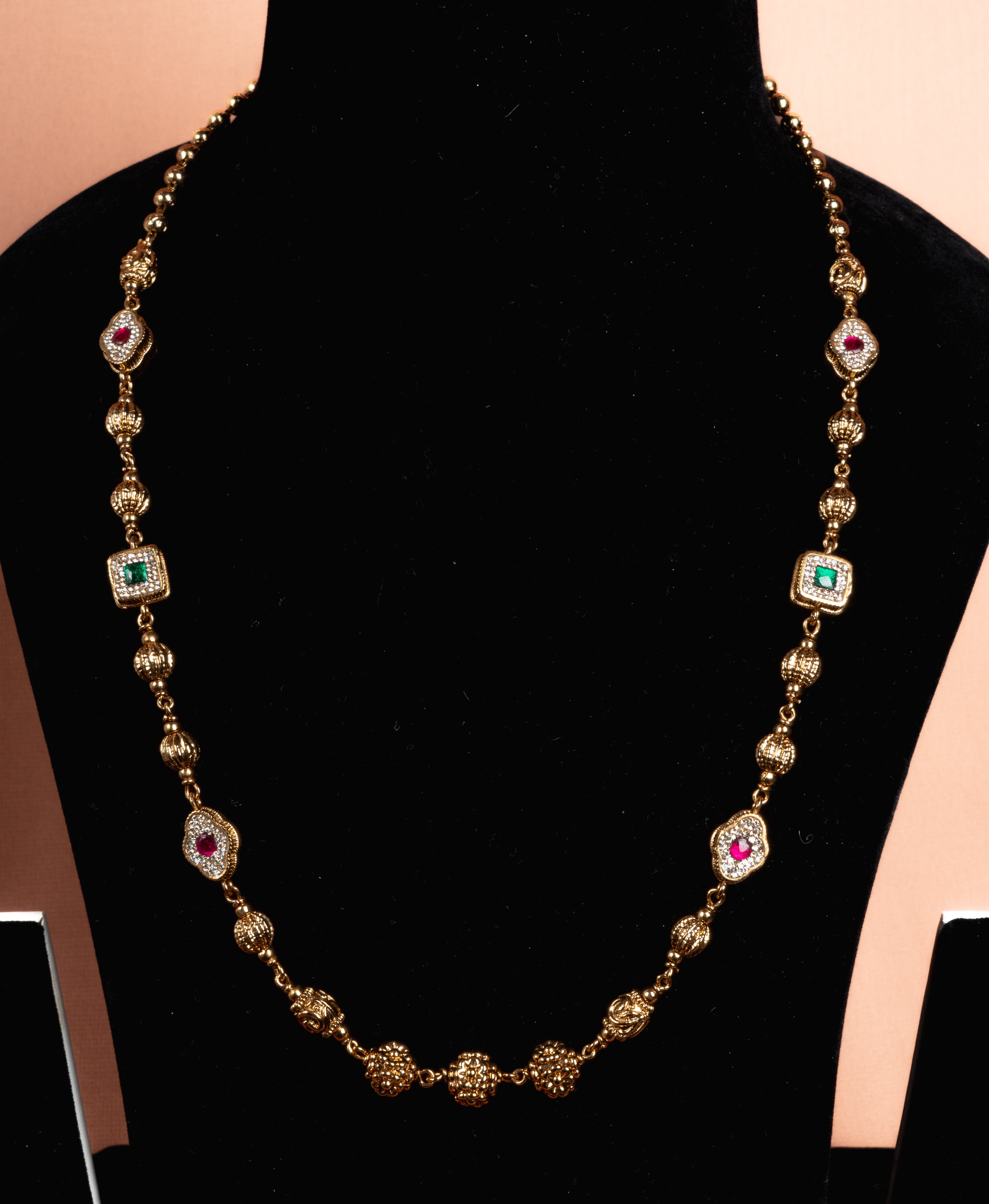 Marigold Heritage Beaded Necklace