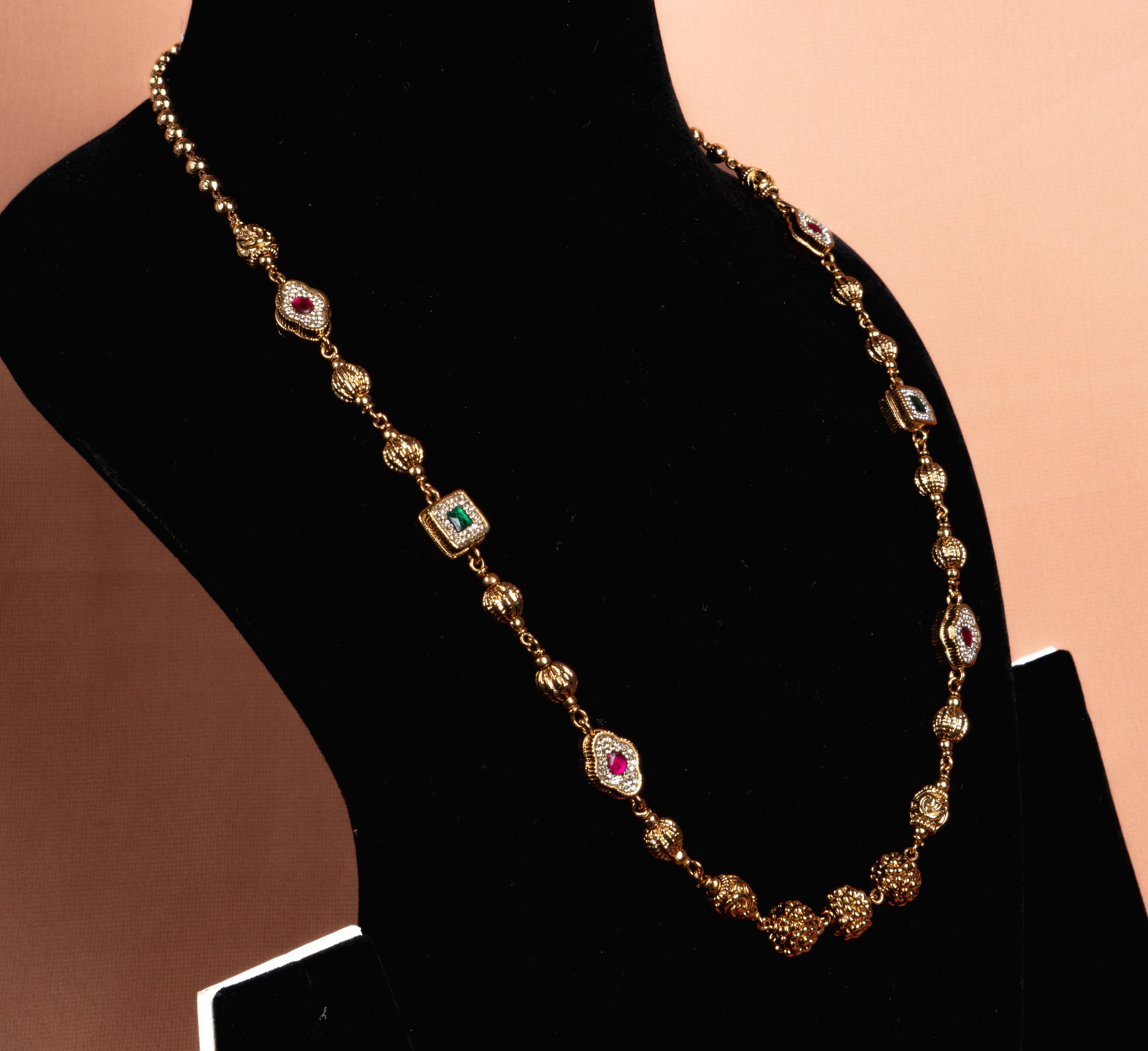Marigold Heritage Beaded Necklace