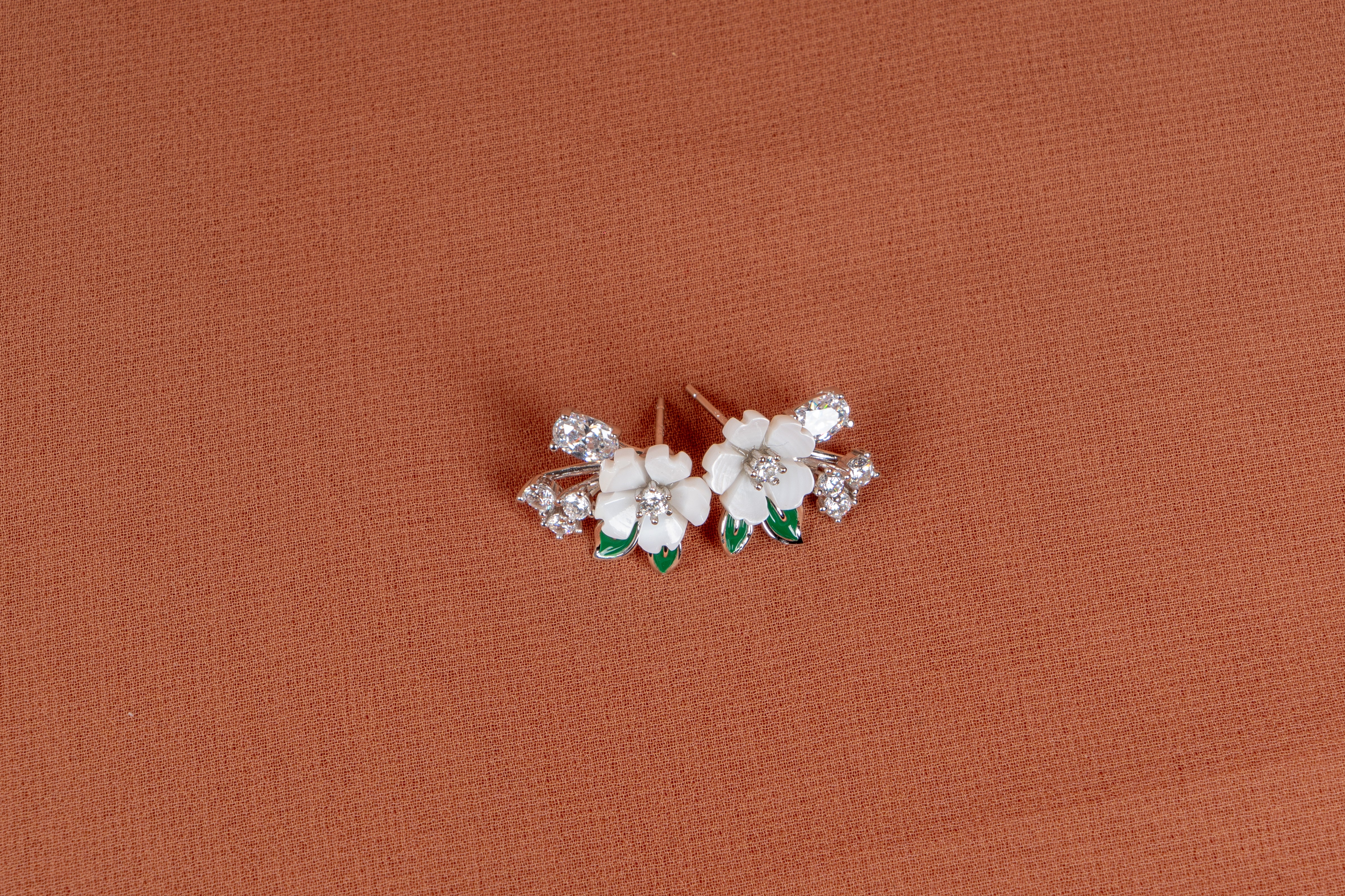 Fleurine Blossom Necklace & Earrings Set