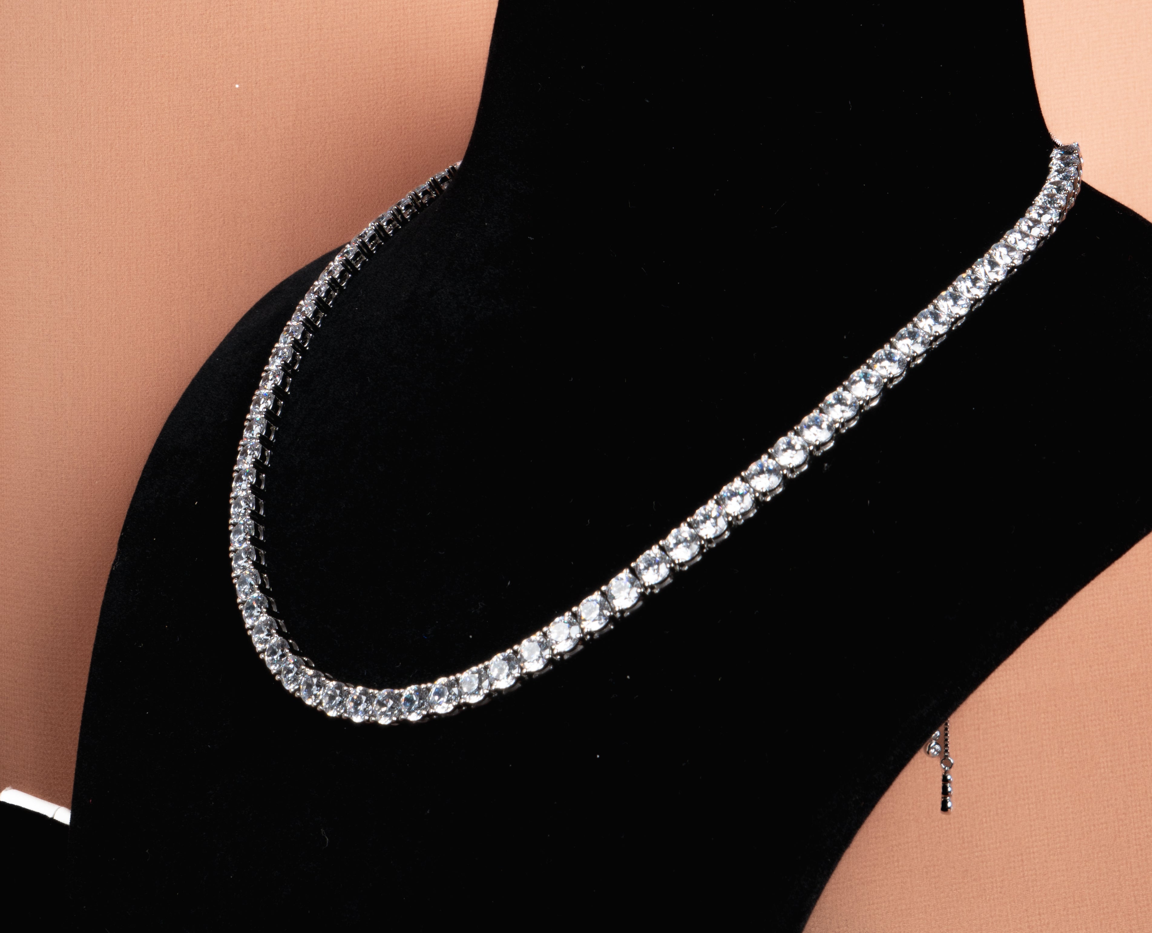 Virelle Tennis Silver Necklace