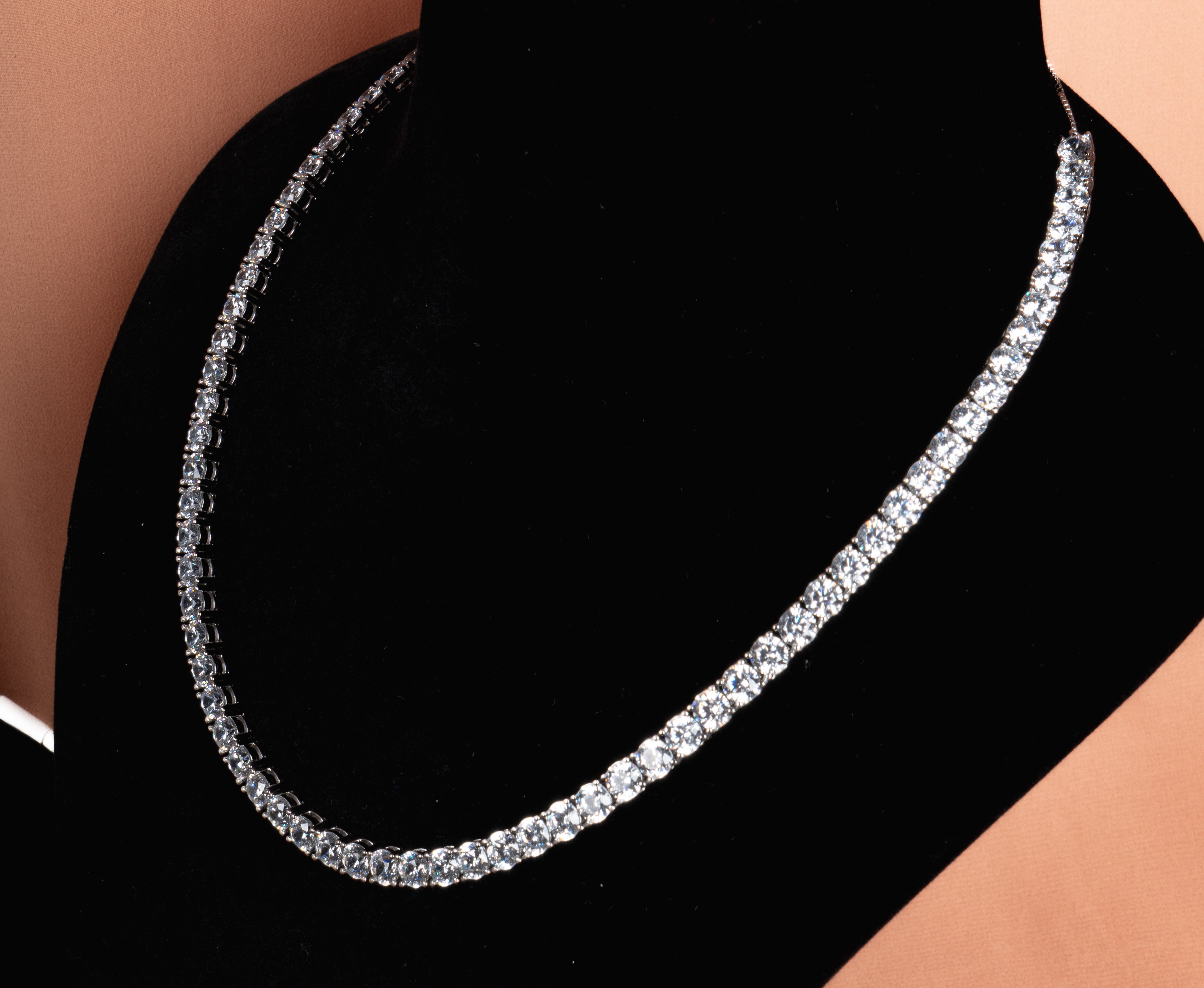 Virelle Tennis Silver Necklace