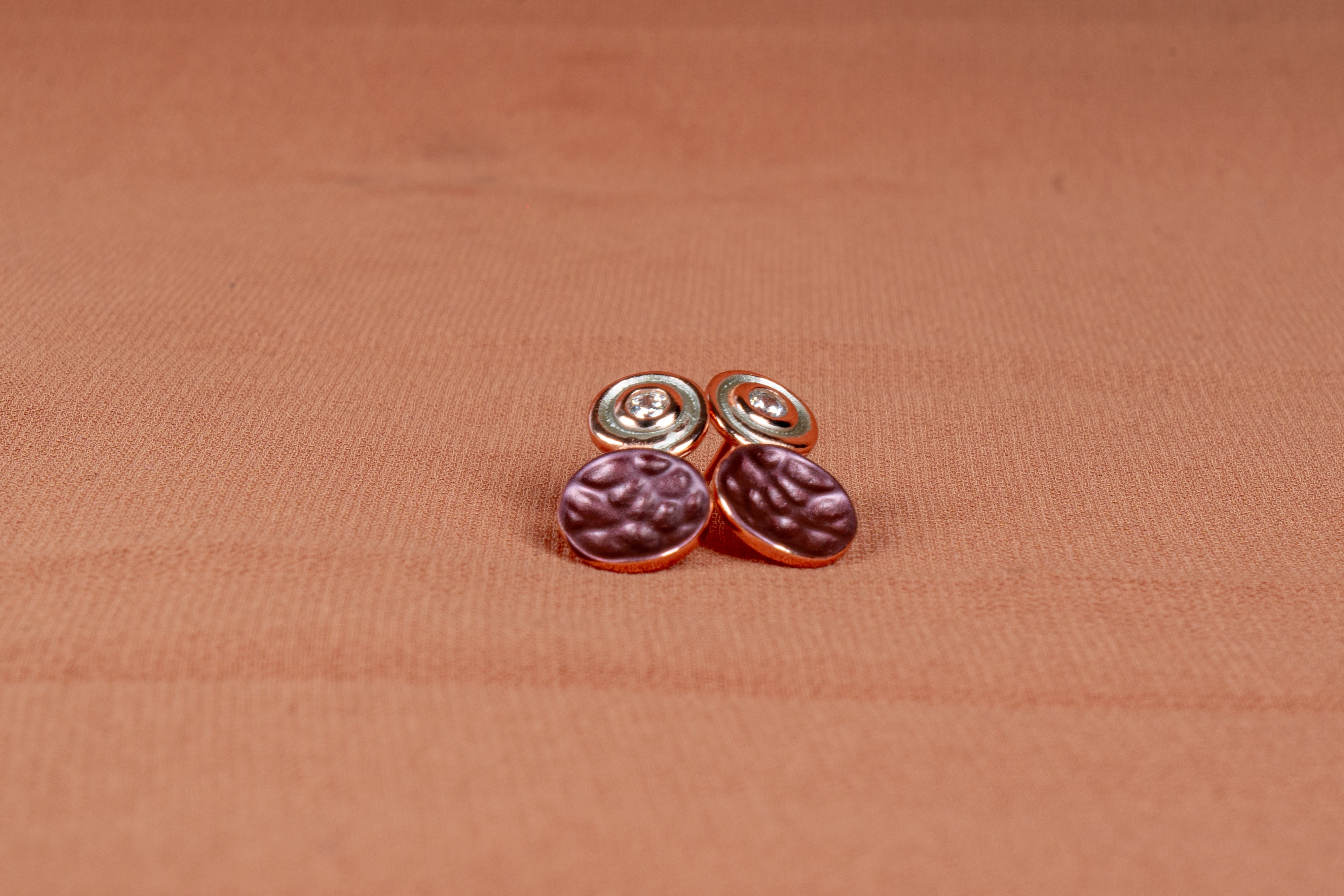 Liora Disc Necklace and Stud Earrings Set