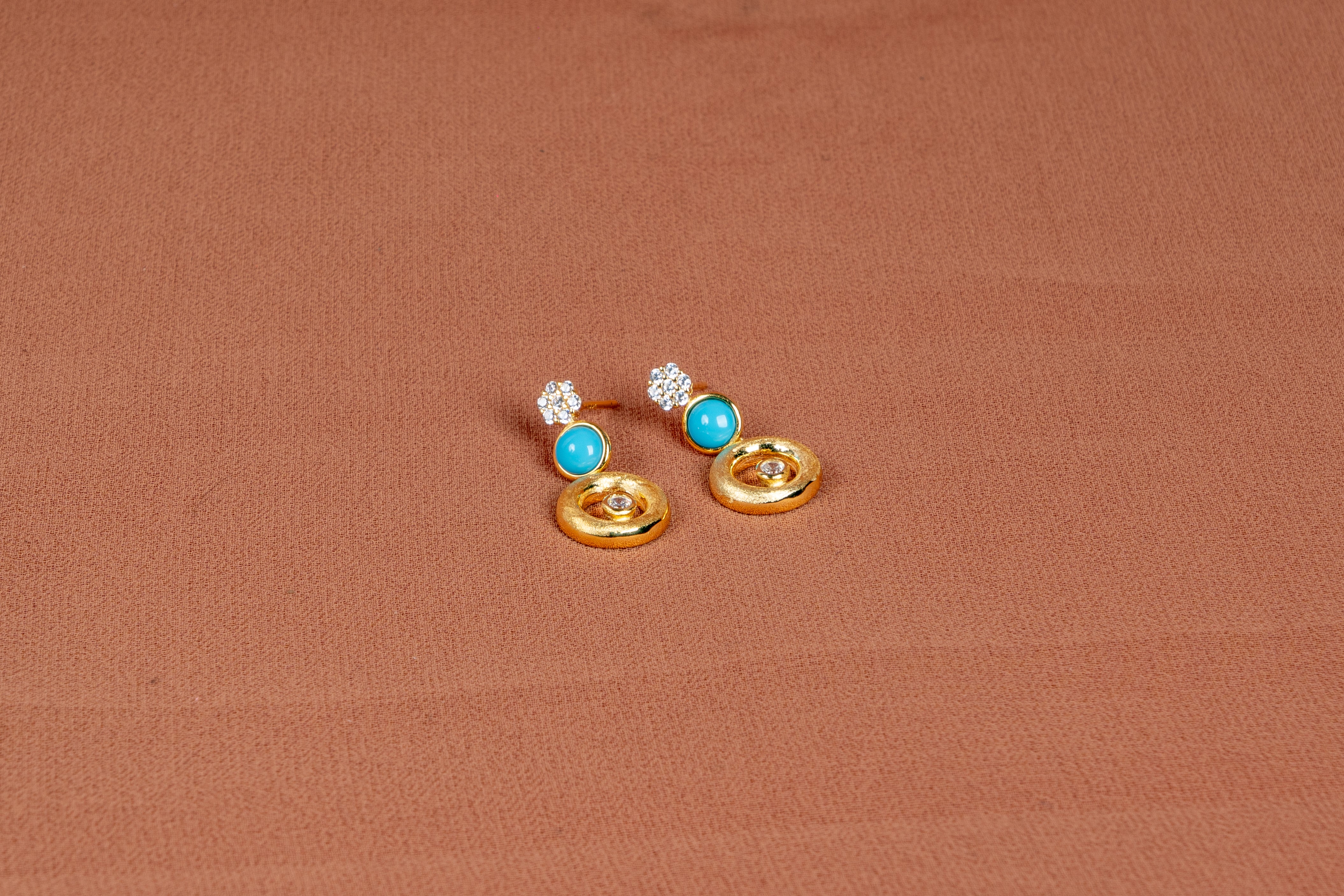 Orlisse Layered Necklace and Drop Earrings Set
