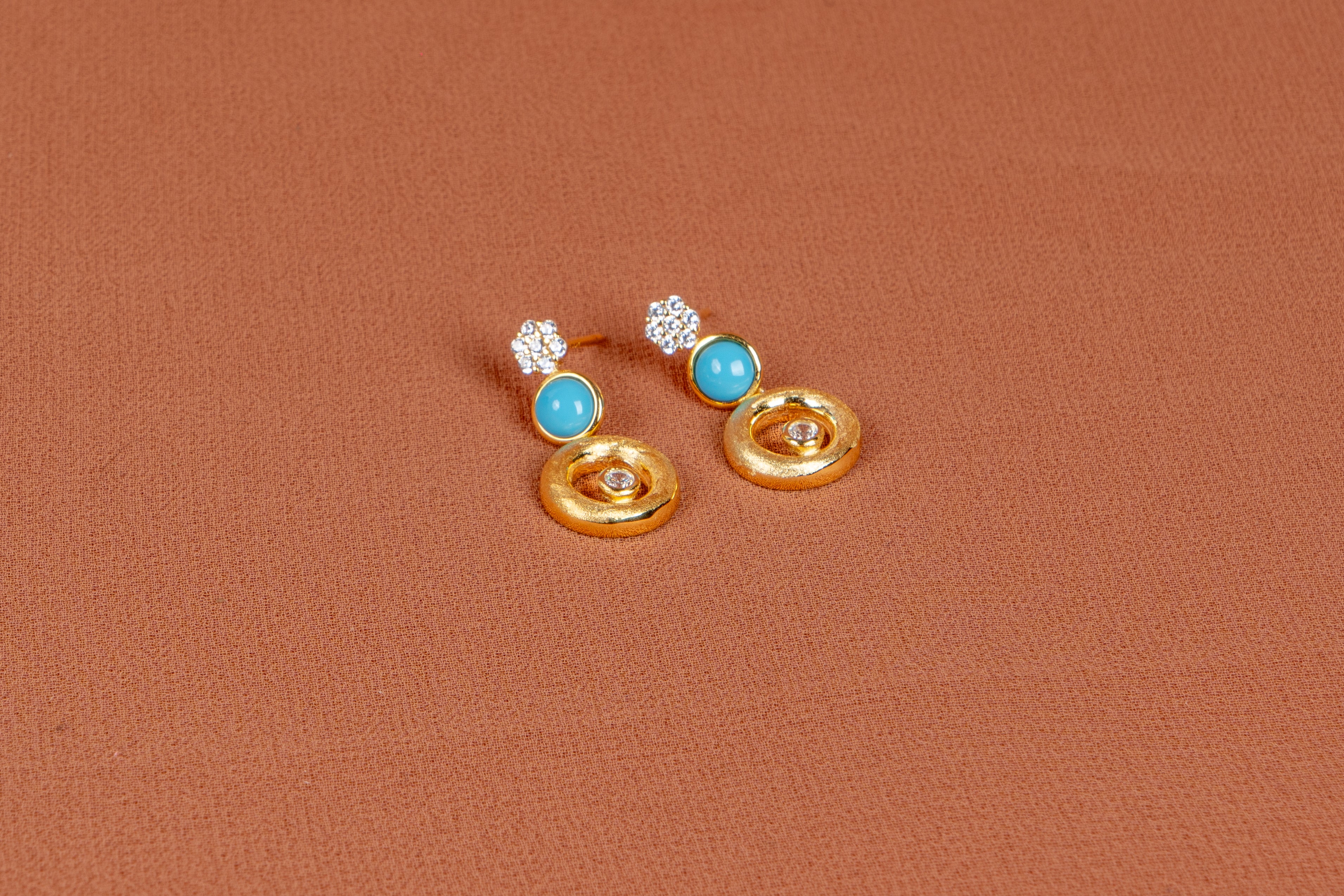 Orlisse Layered Necklace and Drop Earrings Set