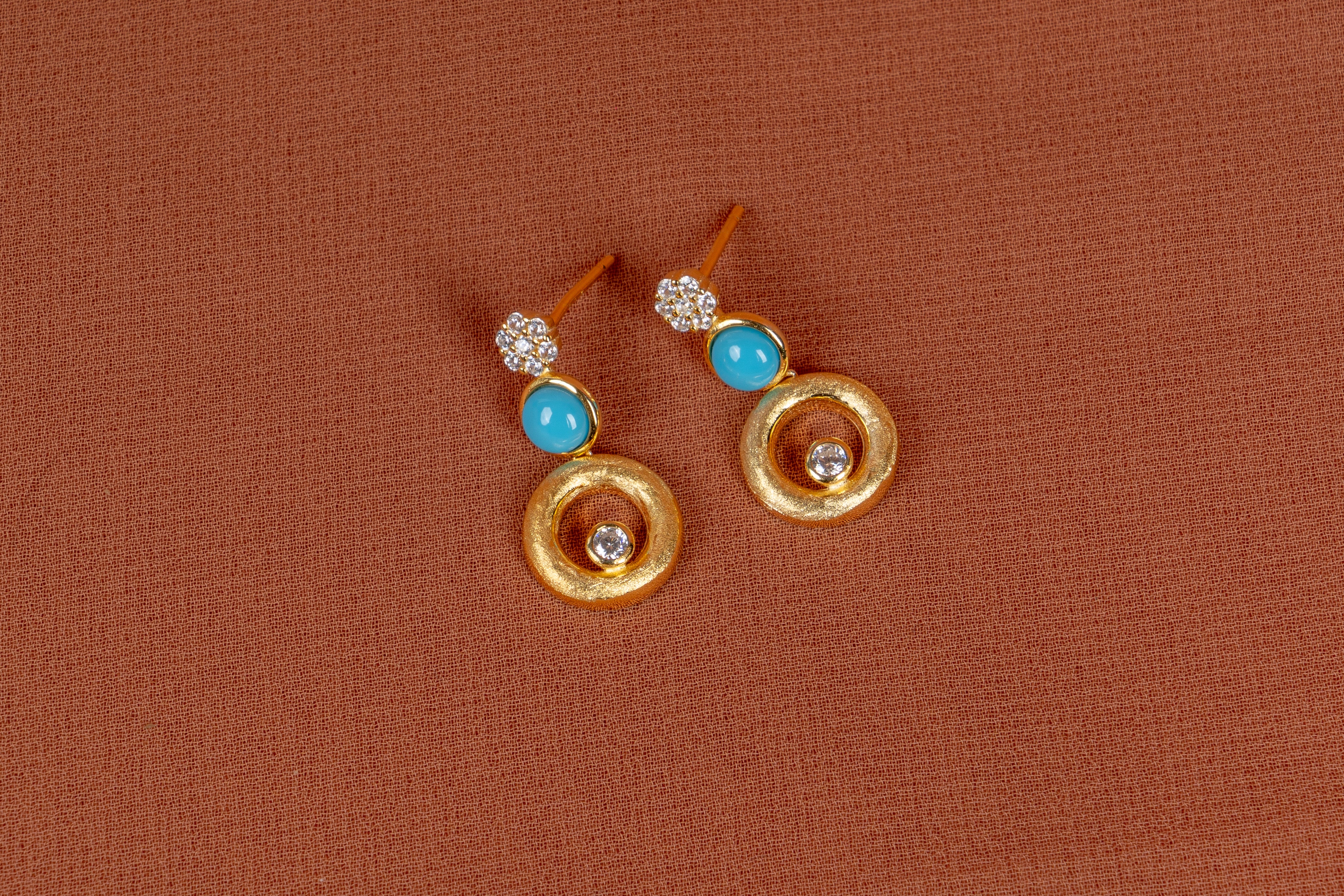Orlisse Layered Necklace and Drop Earrings Set