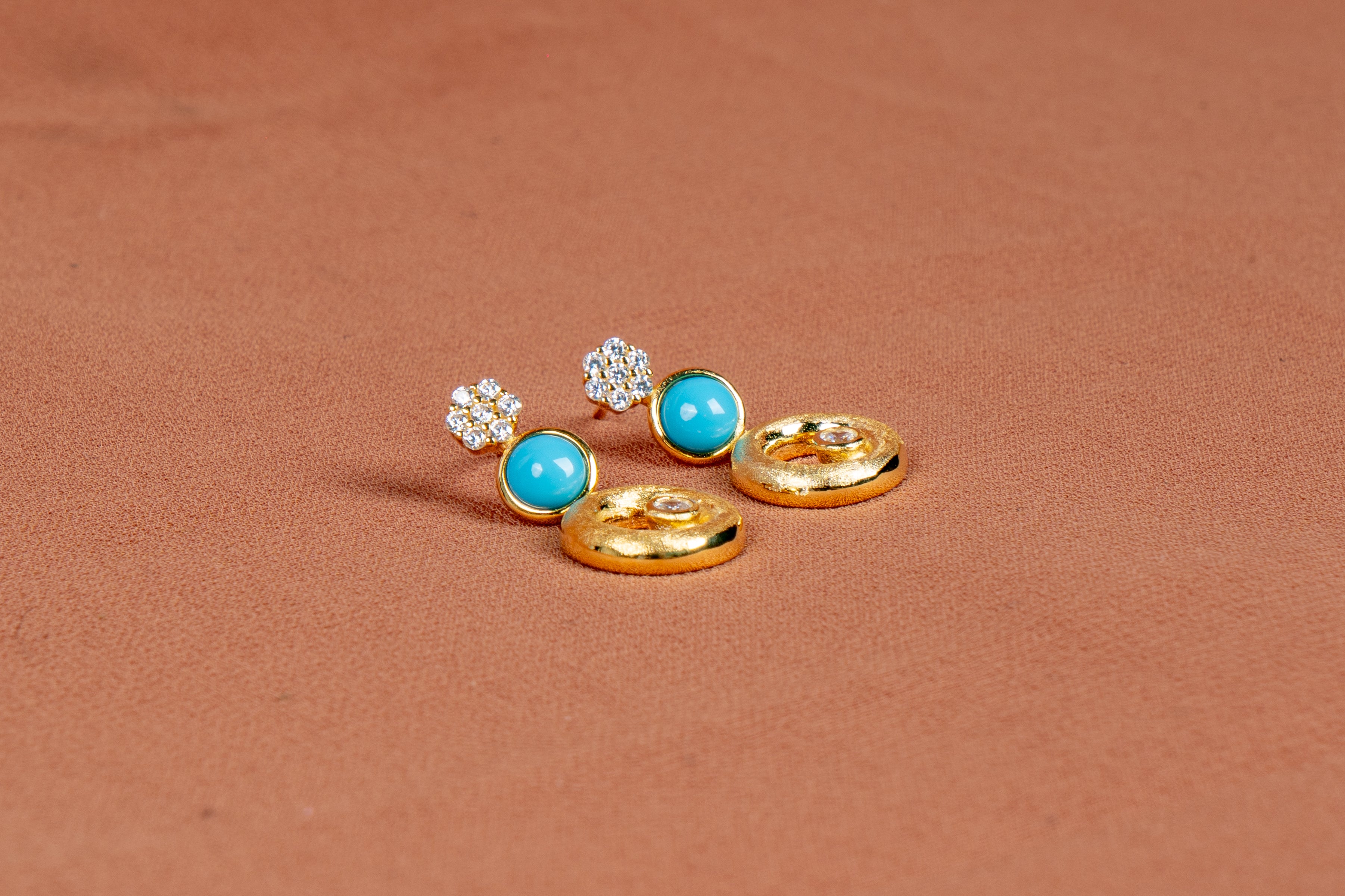 Orlisse Layered Necklace and Drop Earrings Set