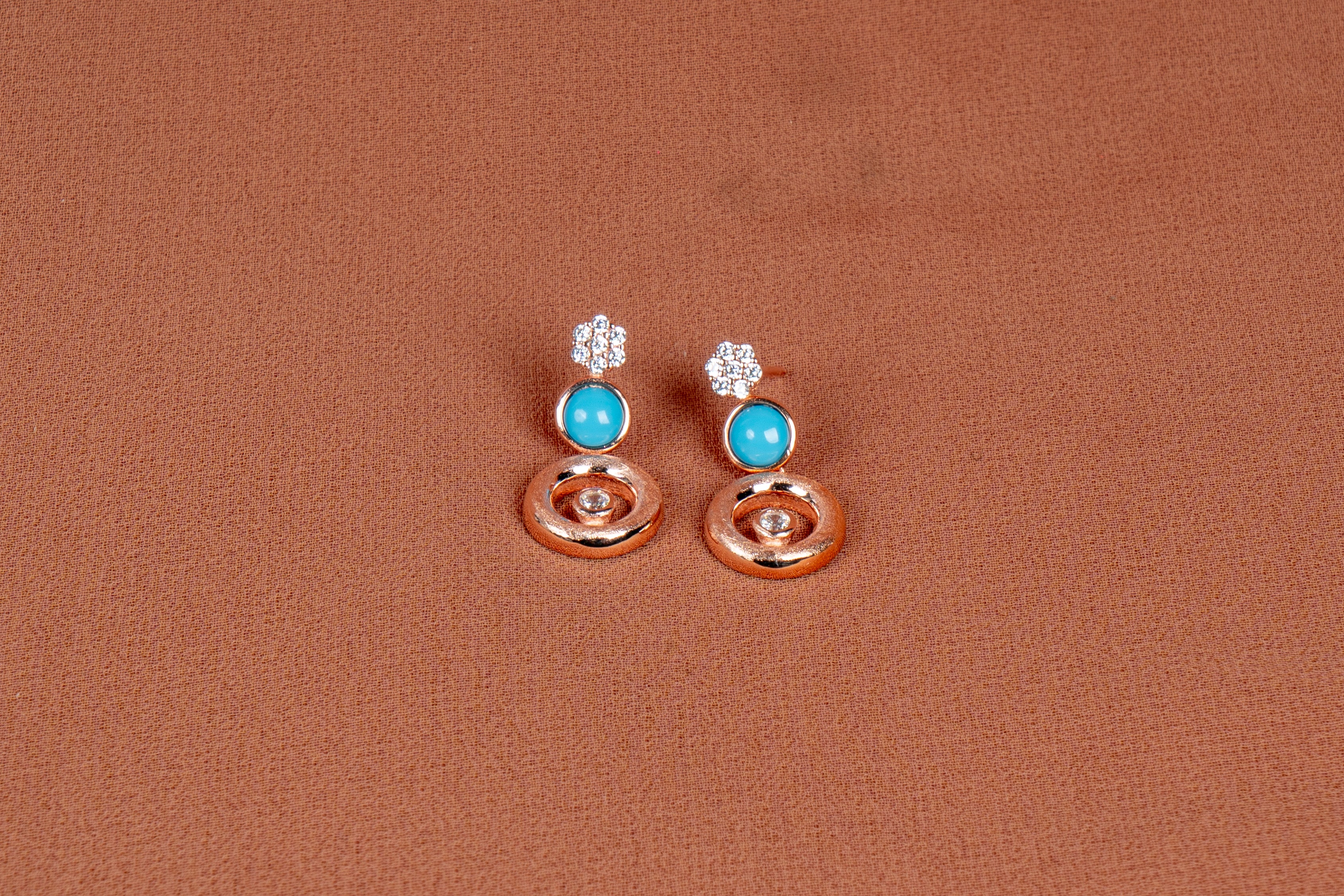 Caelira Layered Necklace and Drop Earrings Set