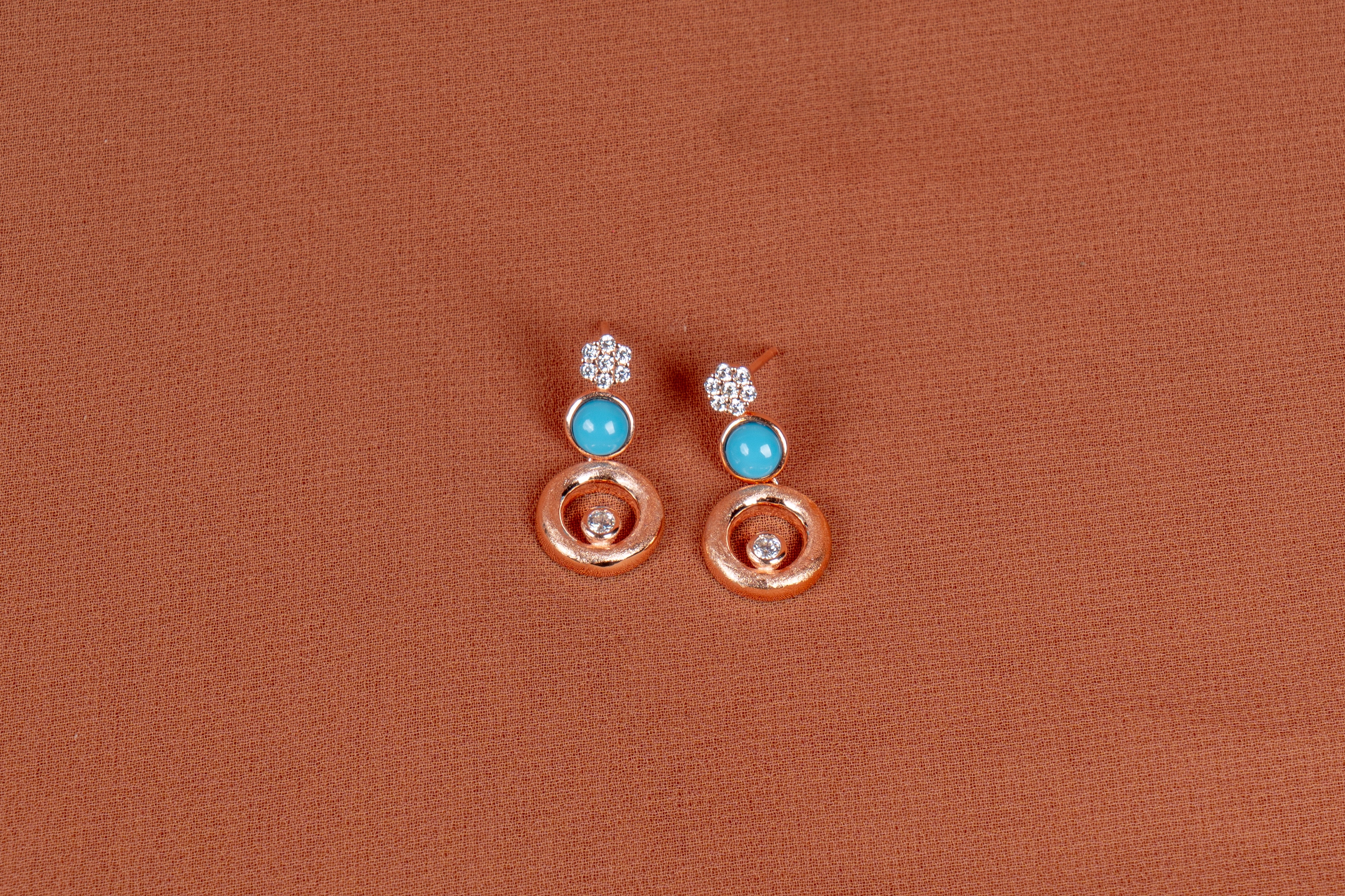 Caelira Layered Necklace and Drop Earrings Set