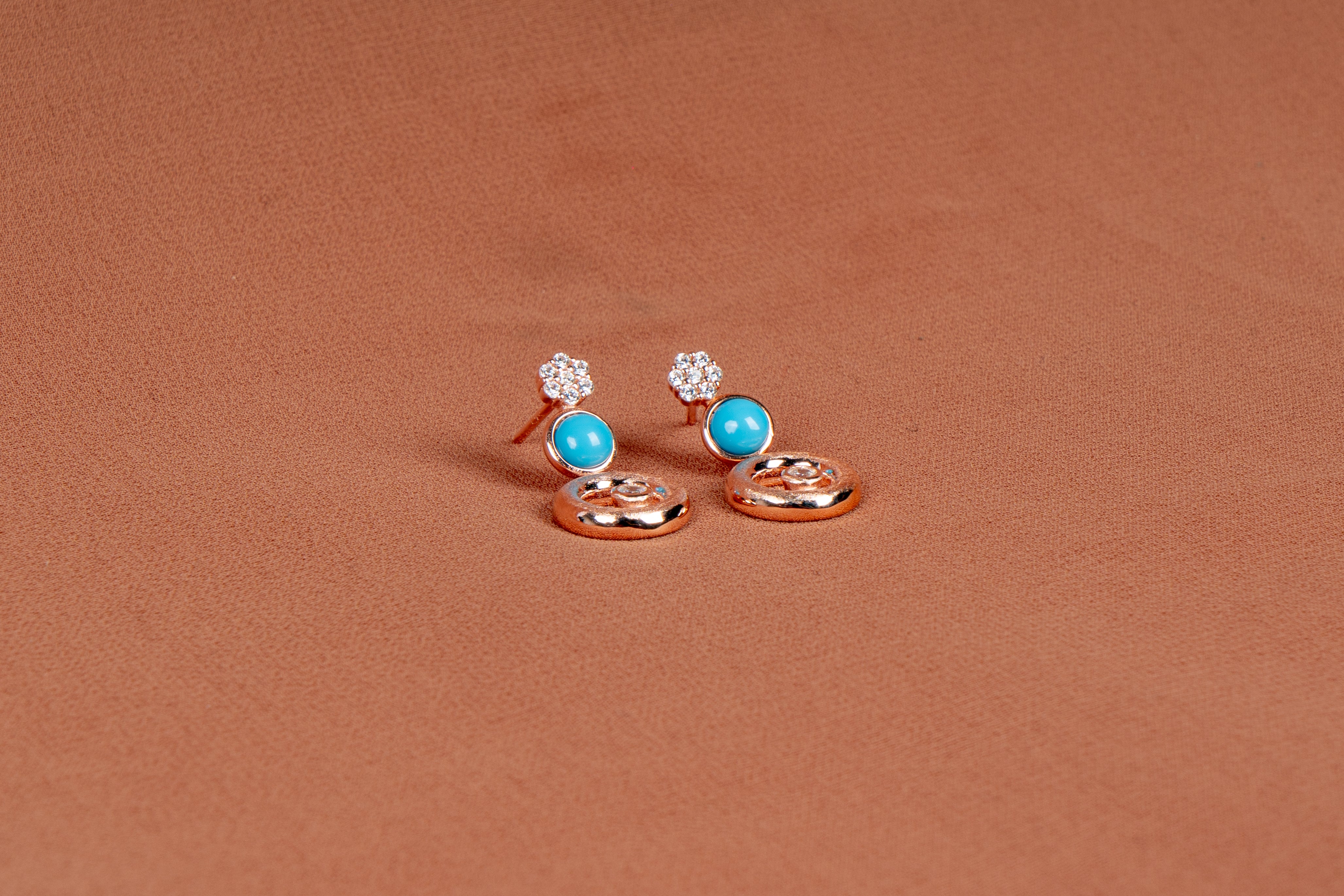 Caelira Layered Necklace and Drop Earrings Set