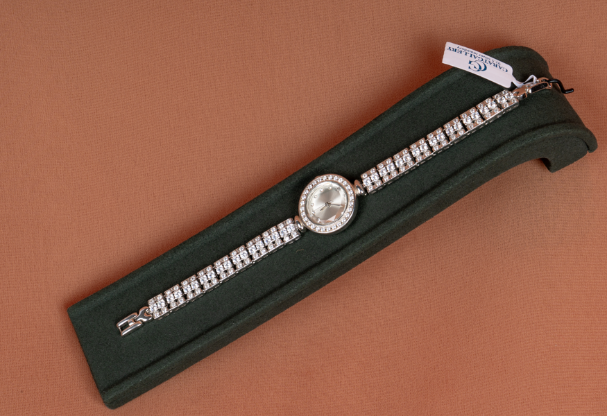 Celestia Crystal Watch Bracelet